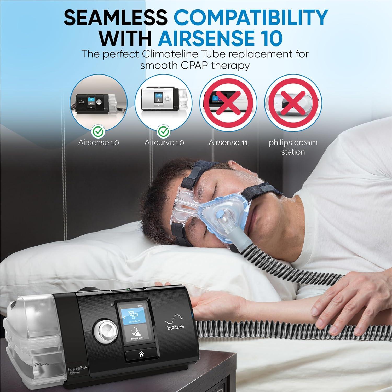 Tubo de Calefacción CPAP Mars Wellness 1.83m - Compatible AirSense 10