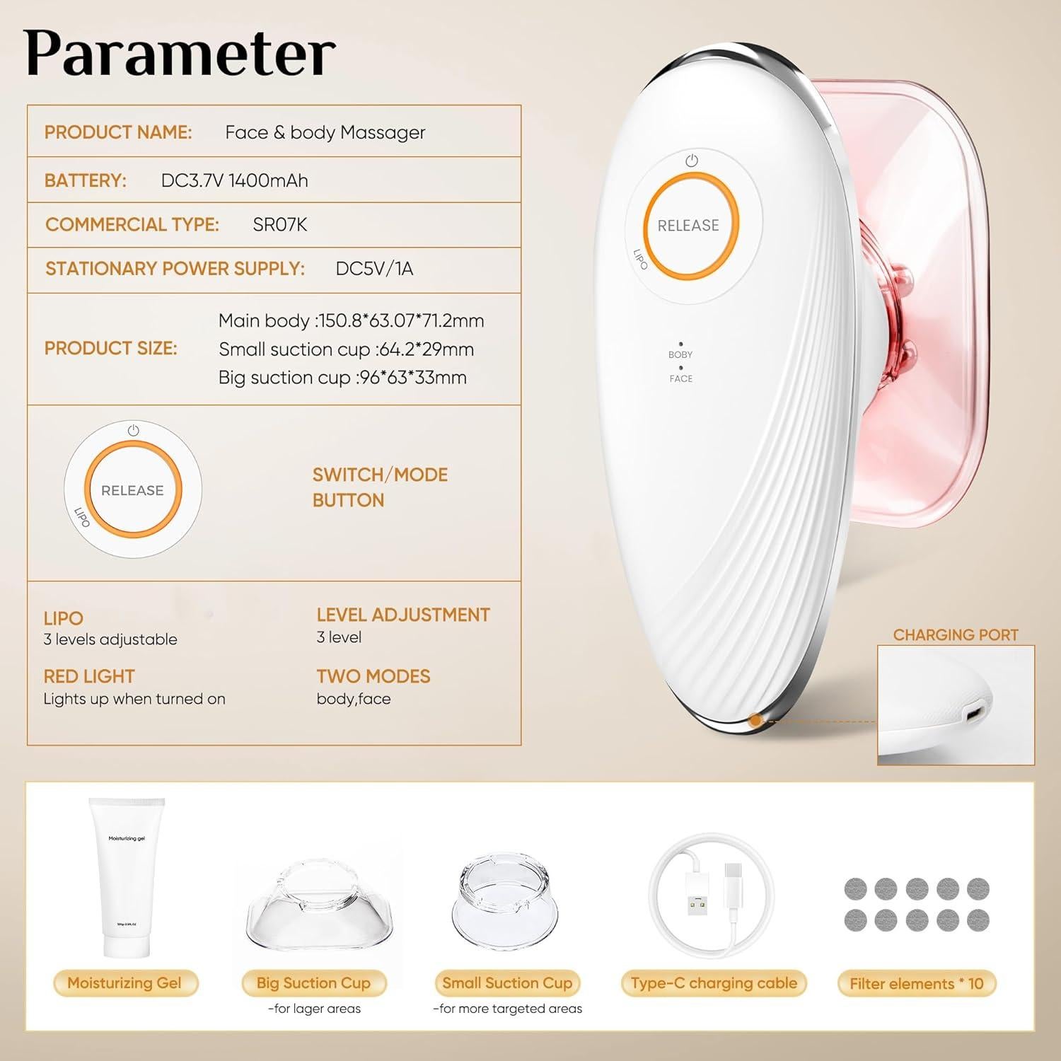 Máquina de Esculpido Corporal Body Smart 3 en 1 - Alivia Celulitis