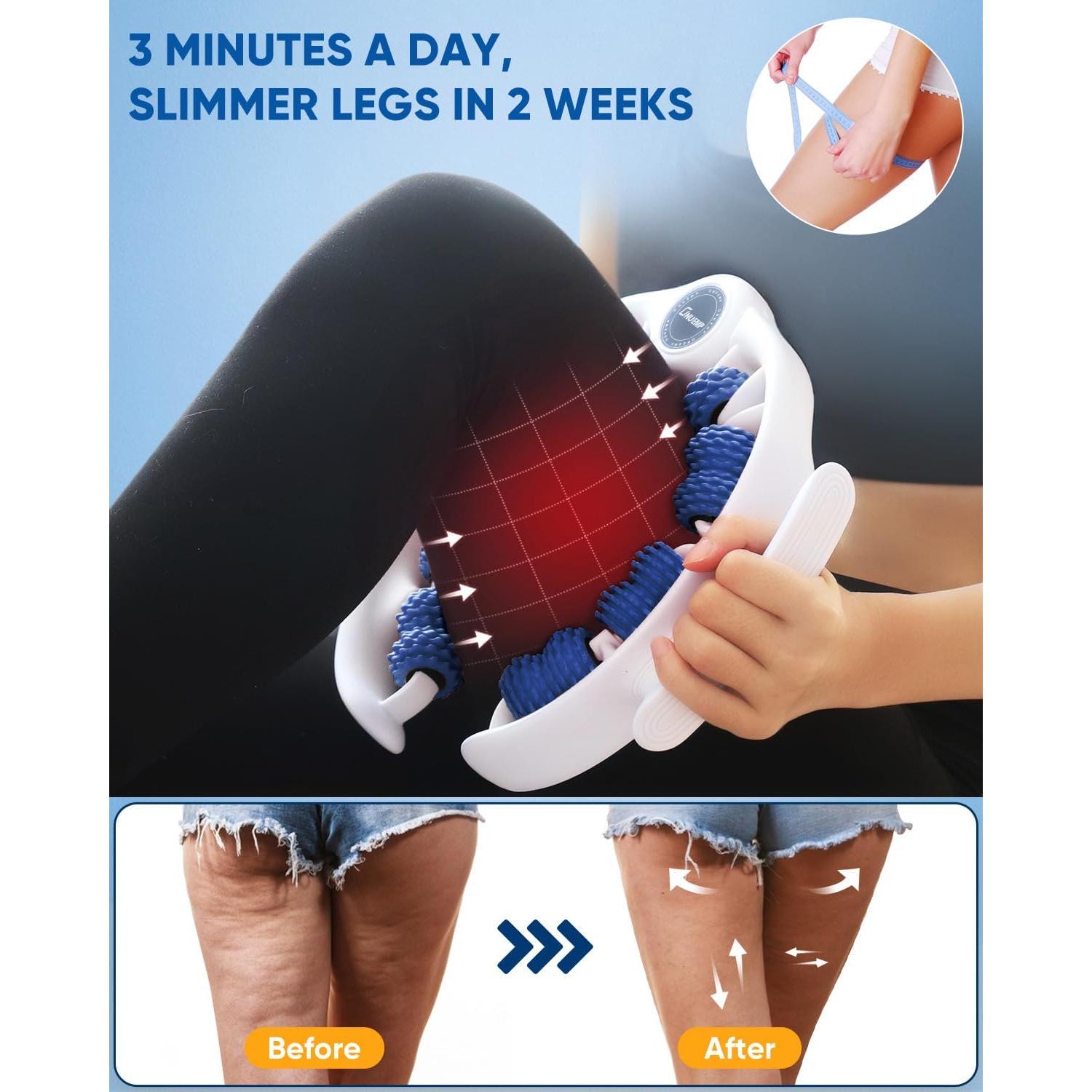 Masajeador Anticelulitis ONUEMP - Rodillo de Fascia Azul