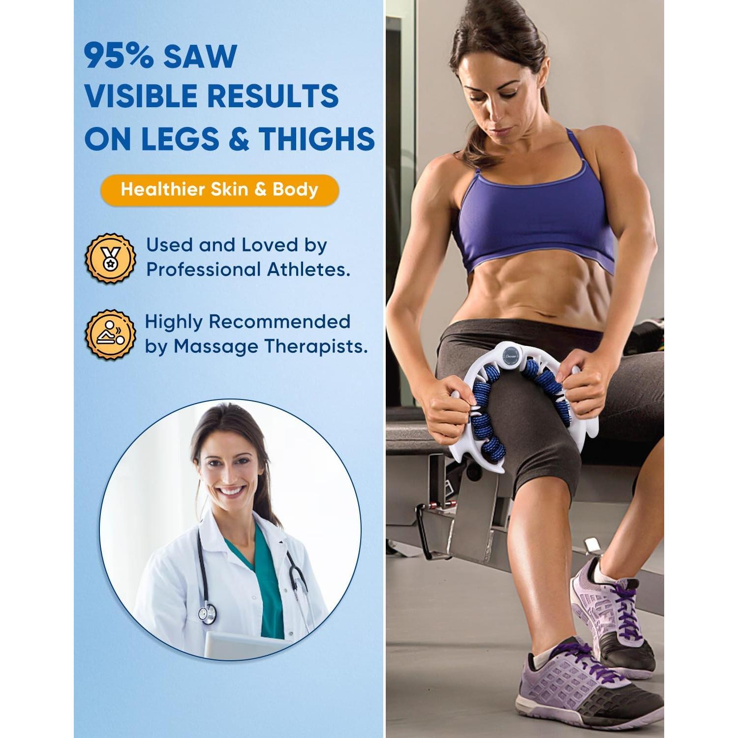 Masajeador Anticelulitis ONUEMP - Rodillo de Fascia Azul