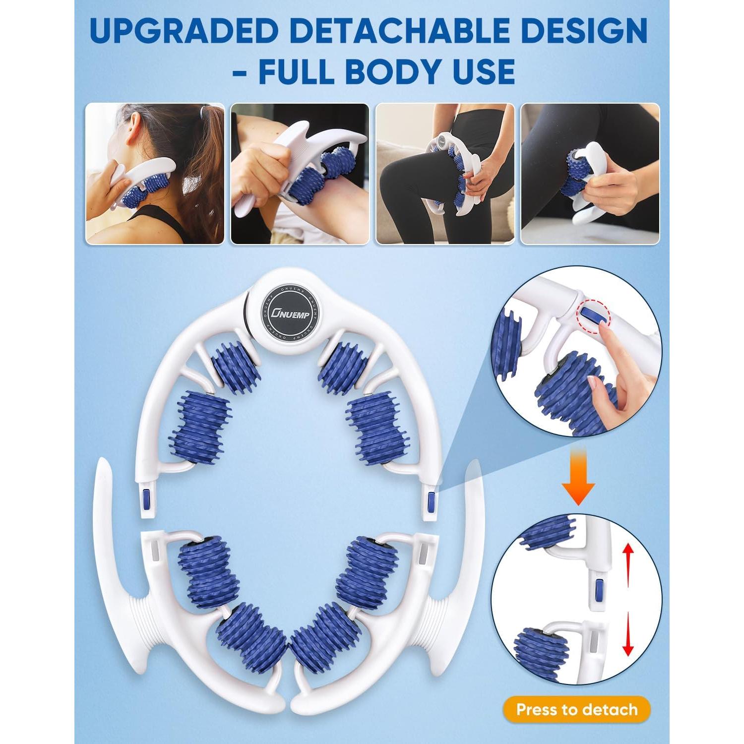 Masajeador Anticelulitis ONUEMP - Rodillo de Fascia Azul