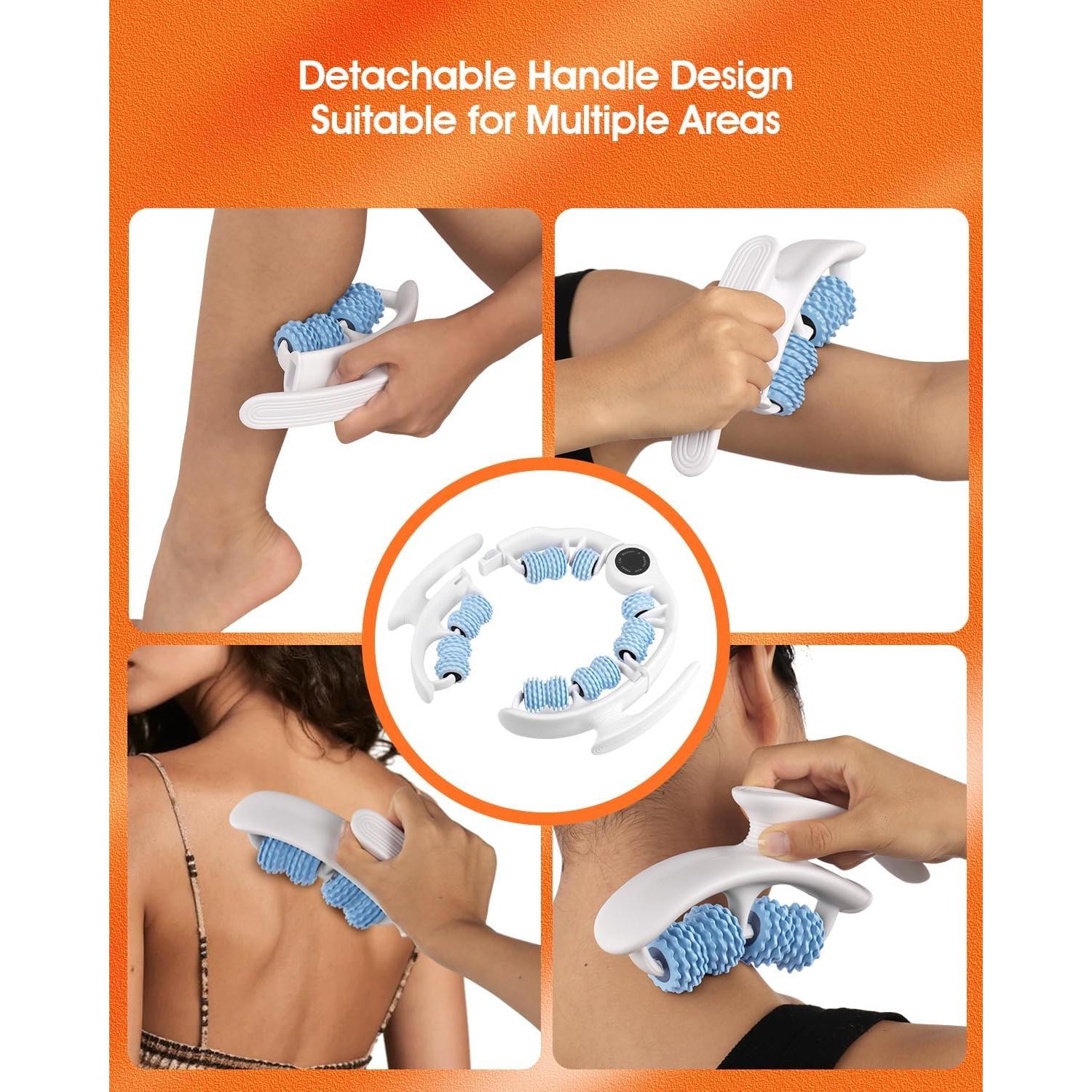 Rodillo de Masaje Anticelulitis Rovista Azul - Drenaje Linfático