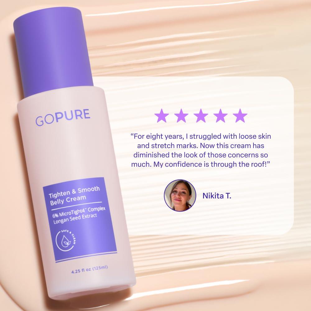 Crema Reafirmante goPure para Abdomen 120g - Reduce Estrías