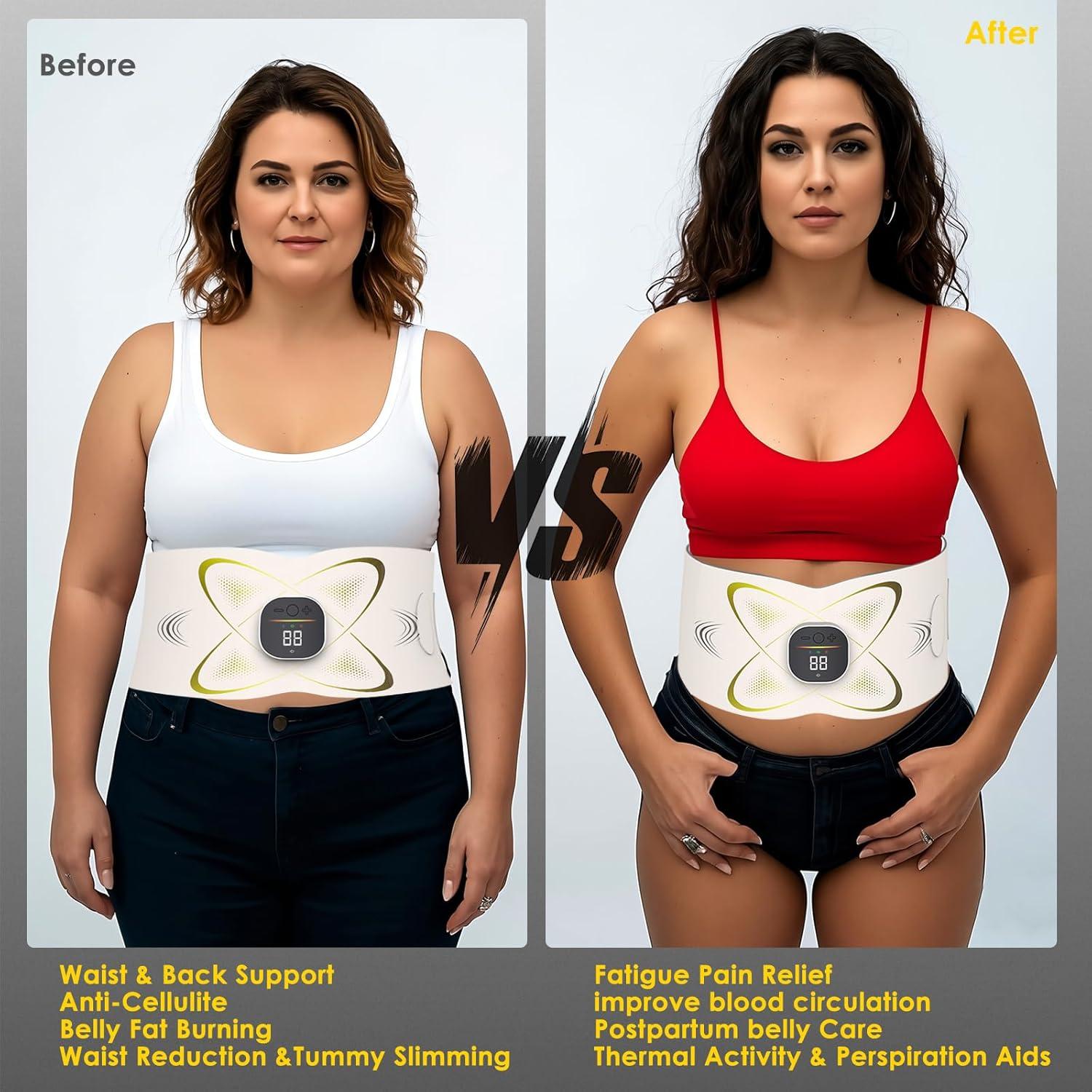 Cinturón Estimulador Abdominal EMS Calor - OSTO AST-302