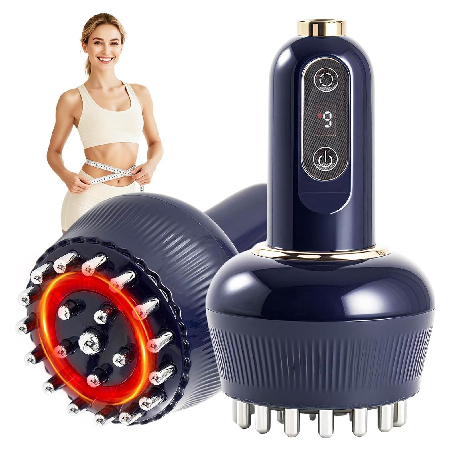 Masajeador Drenaje Linfático Paiaito G05, Anticelulitis, Calor y Vibración