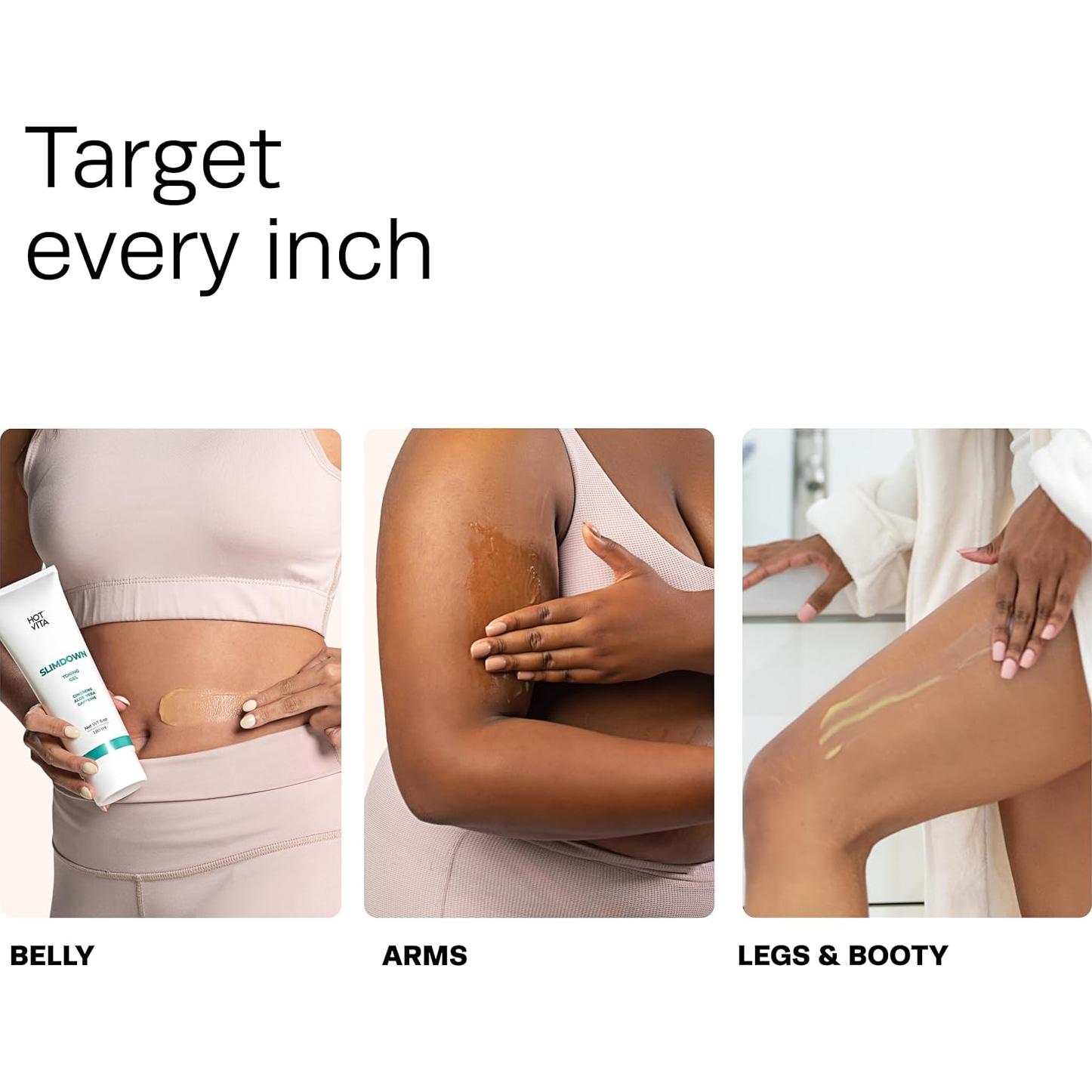 Gel Corporal Hot Vita Slimdown 170g - Anticelulitis y Reafirmante