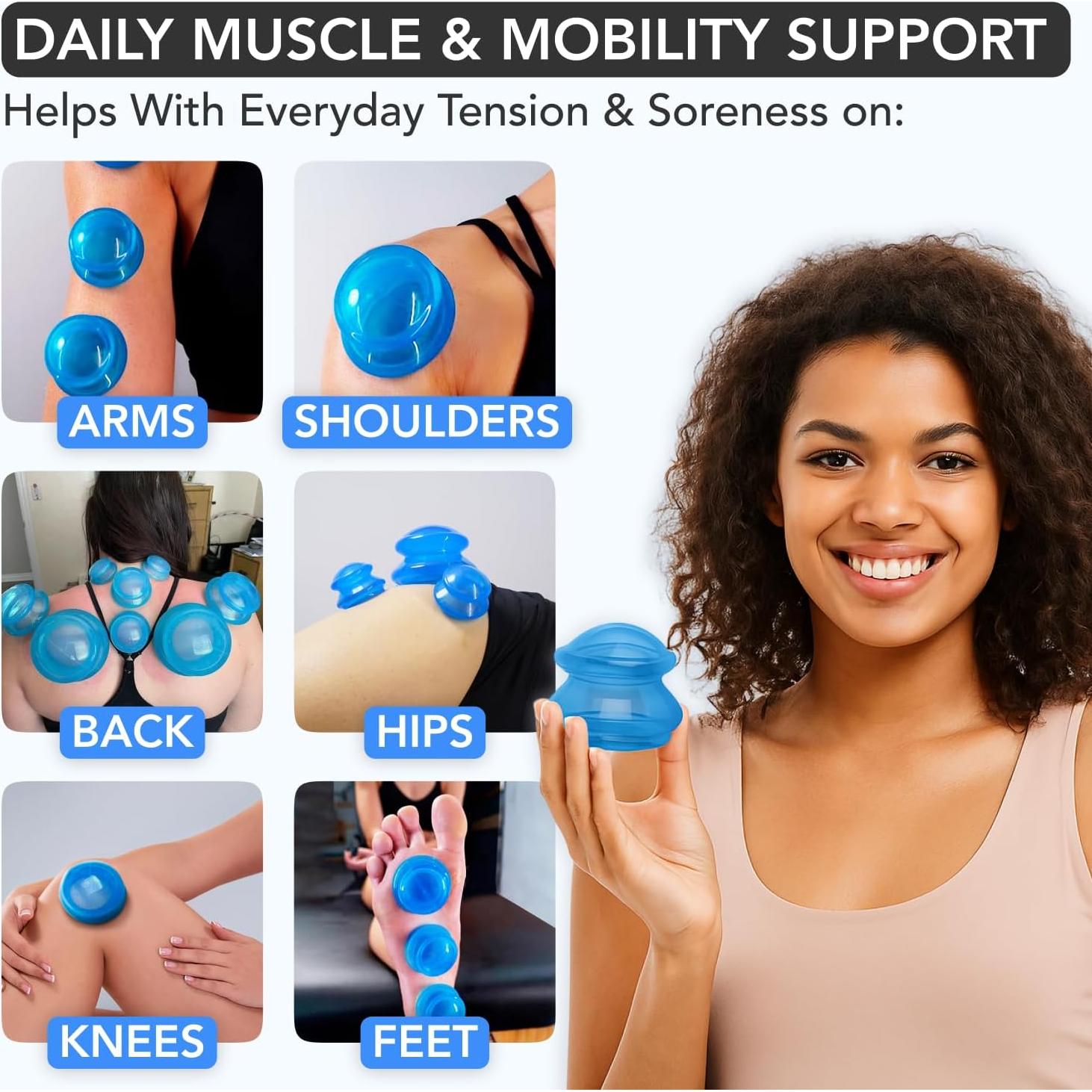 Juego de Ventosas de Silicona Lure Essentials - 4 Copas para Masaje