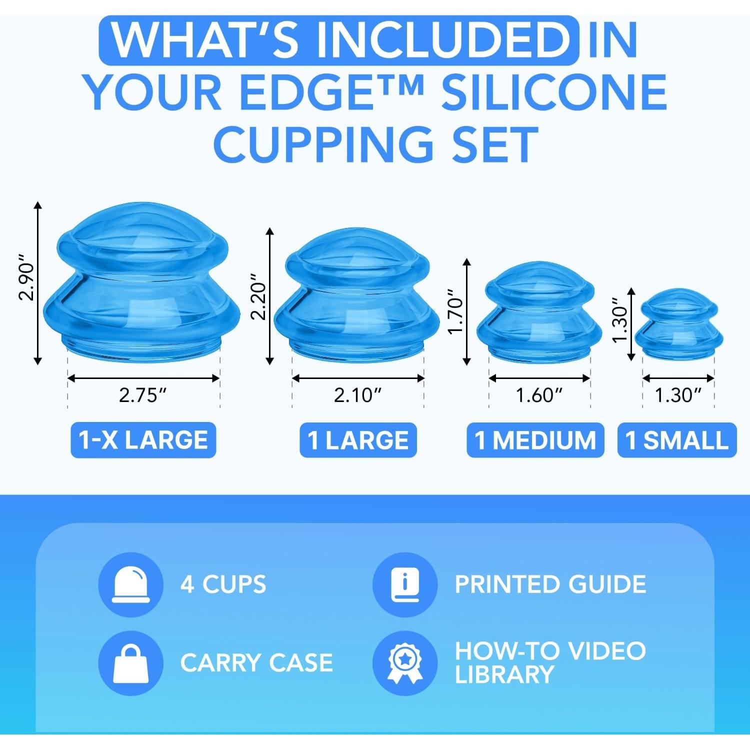 Juego de Ventosas de Silicona Lure Essentials - 4 Copas para Masaje