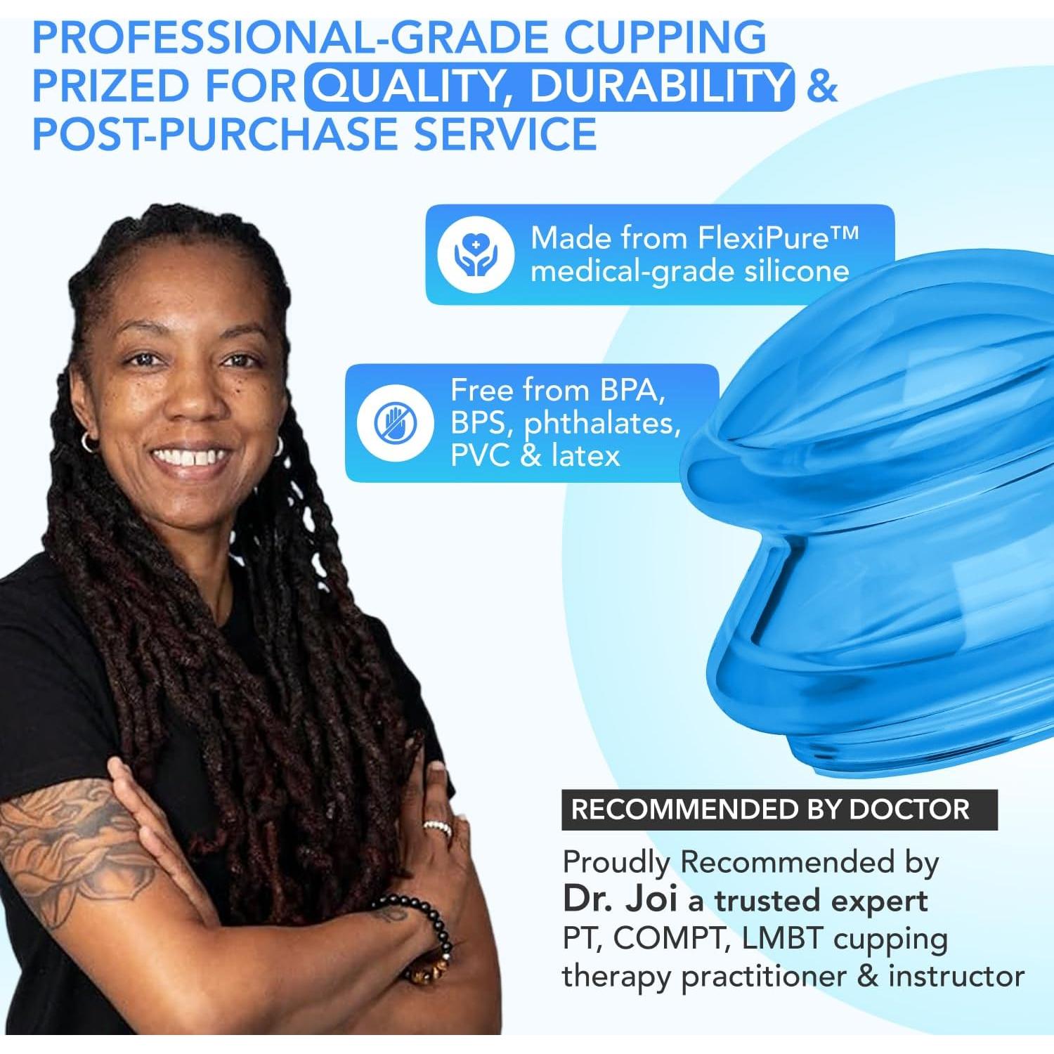 Juego de Ventosas de Silicona Lure Essentials - 4 Copas para Masaje