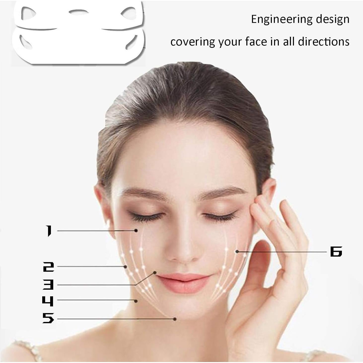 5 Máscaras Faciales en V Permotary - Reducción Doble Barbilla
