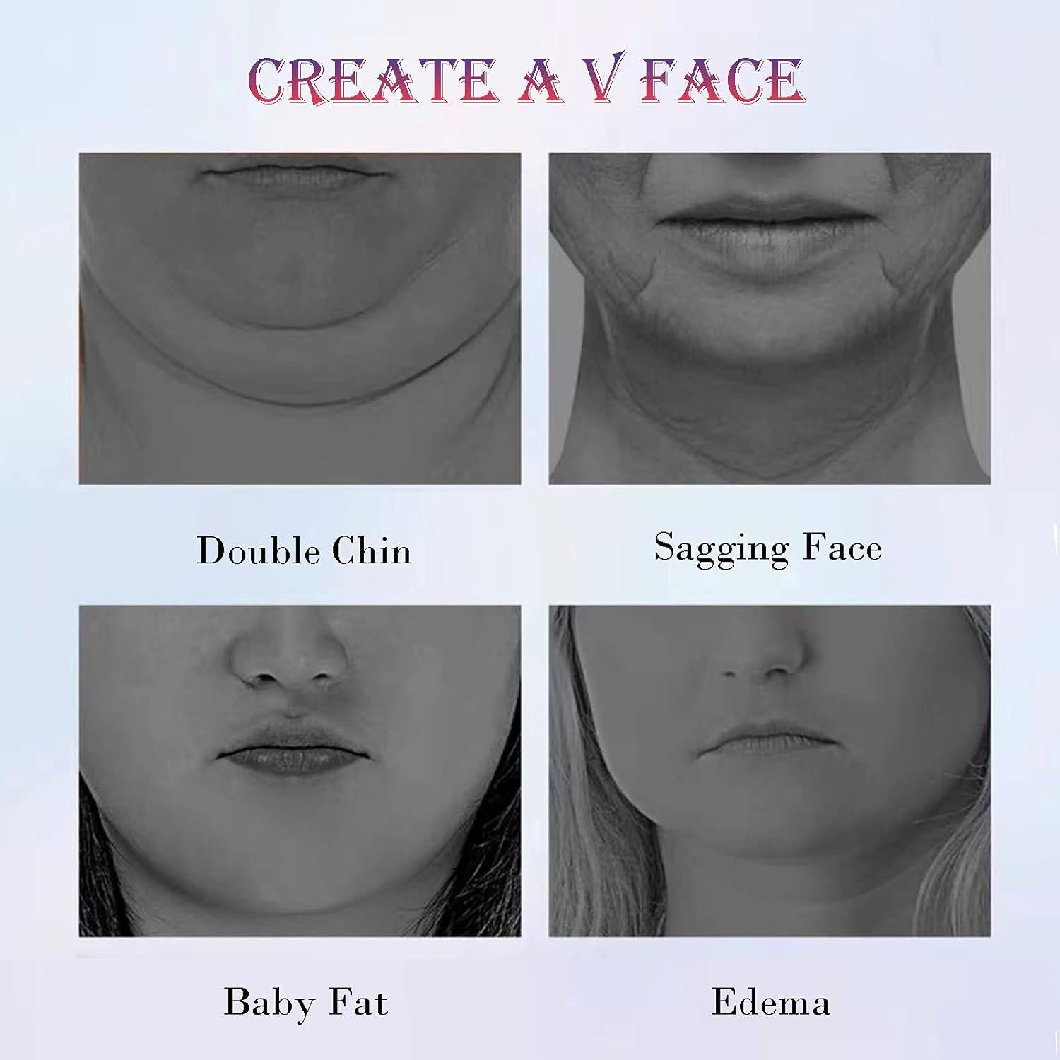 5 Máscaras Faciales en V Permotary - Reducción Doble Barbilla