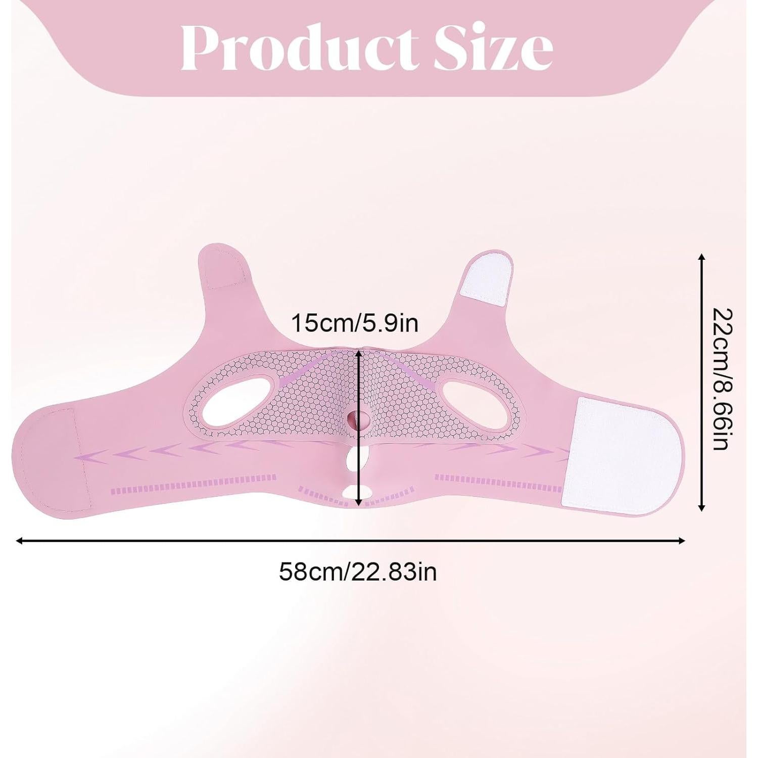 Correa Facial Ajustable Hpmjz Máscara Levantamiento V Reutilizable