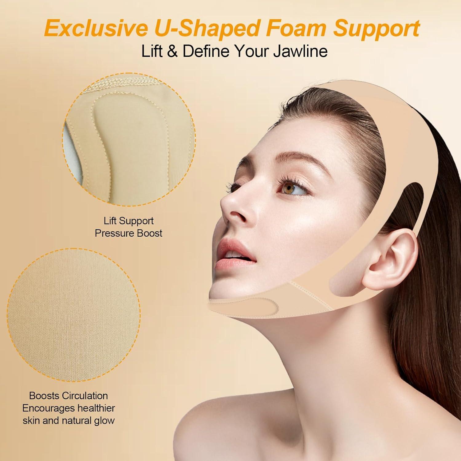 Mascarilla de Levantamiento Facial Racgrul con Almohadilla U