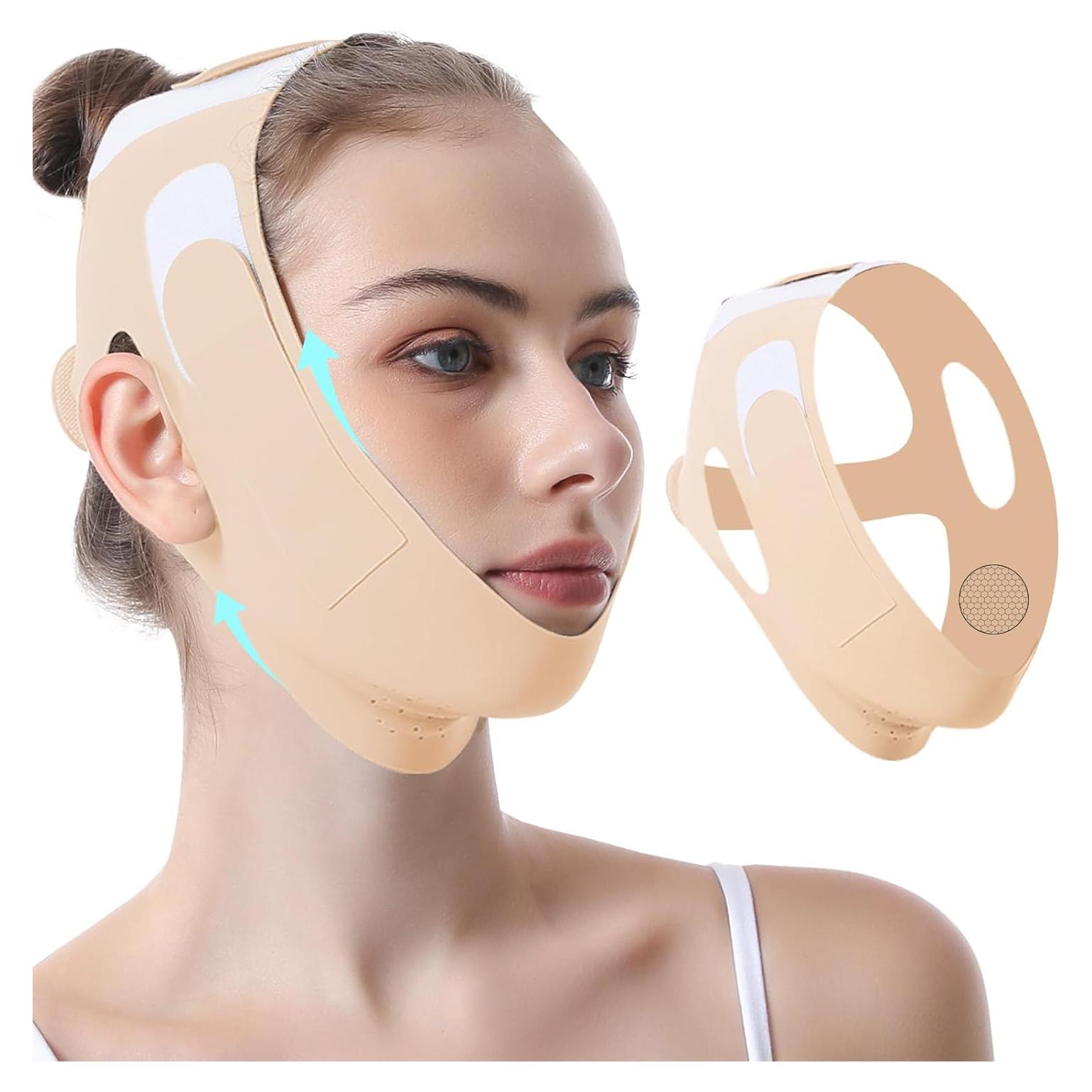 Moldeador de Mandíbula V-Line y Correa para Barbilla Ajustable