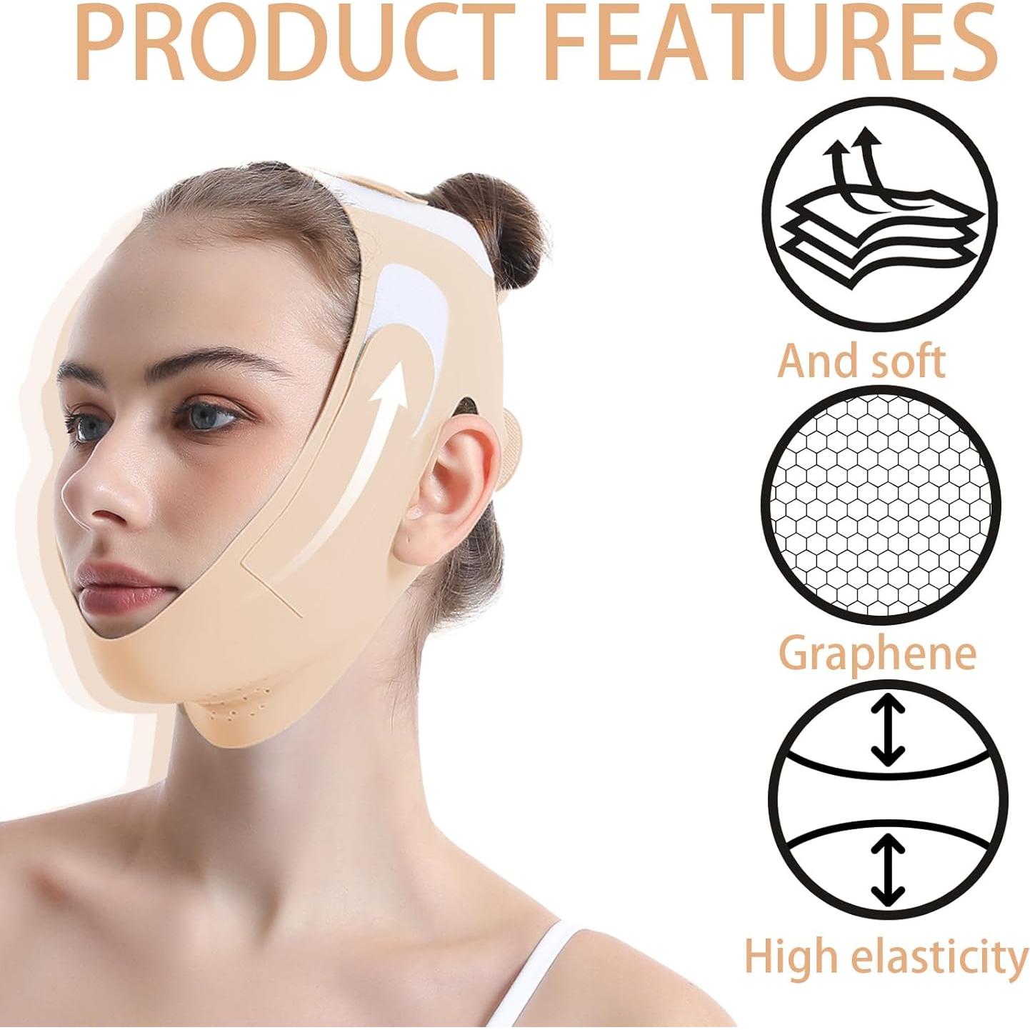 Moldeador de Mandíbula V-Line y Correa para Barbilla Ajustable