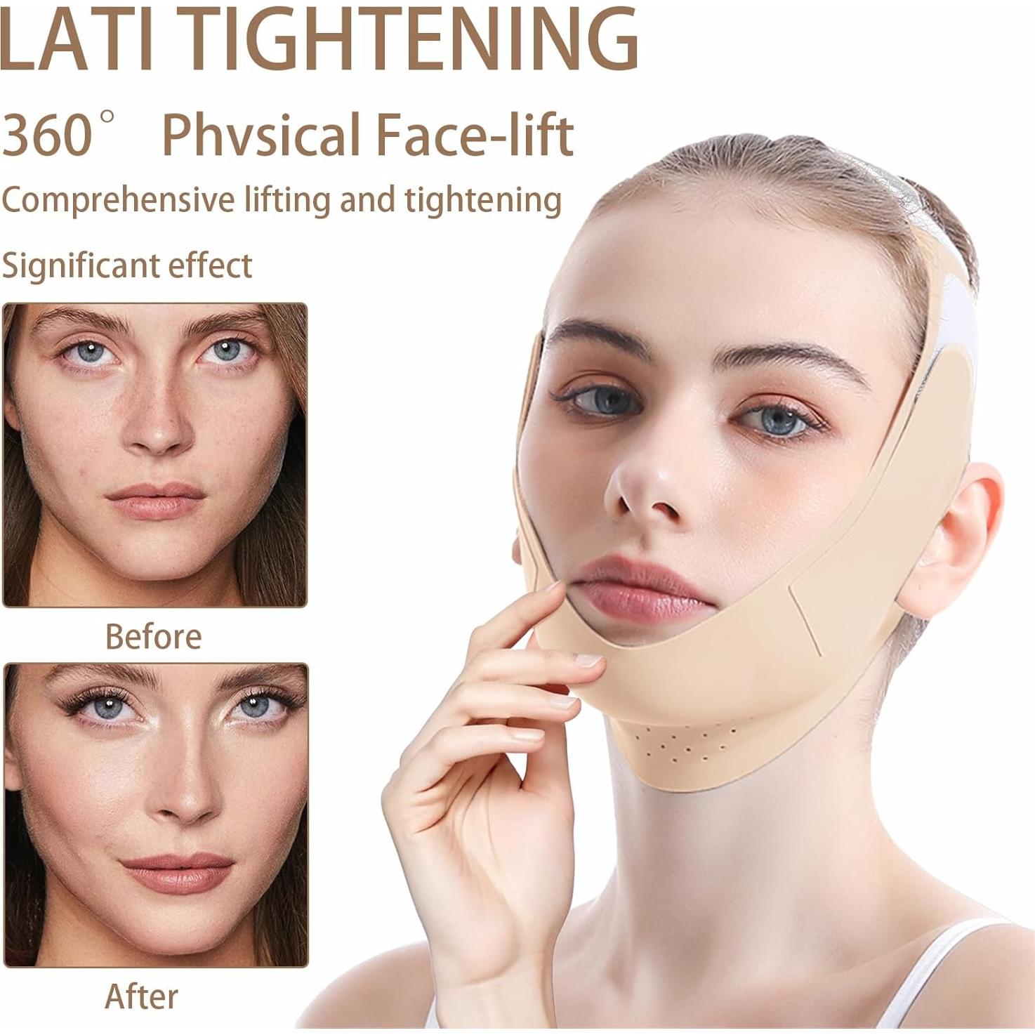 Moldeador de Mandíbula V-Line y Correa para Barbilla Ajustable