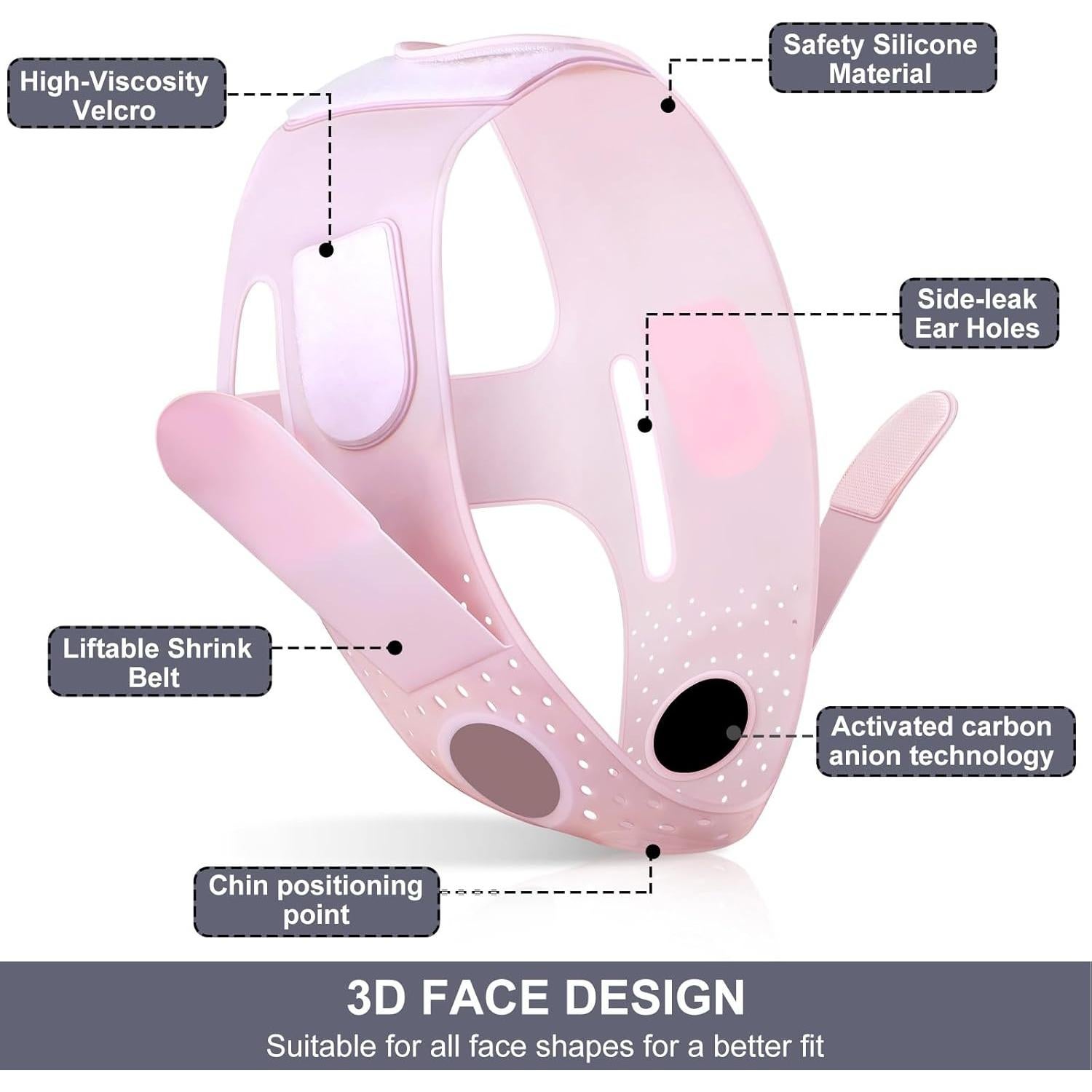 Correa Reductora de Doble Papada Ajustable Unisex - GanZhou