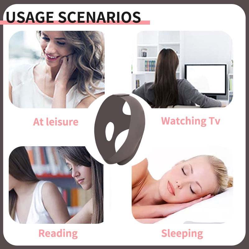 Correa Reductora Doble Papada V-Line FA - Ajustable Gris