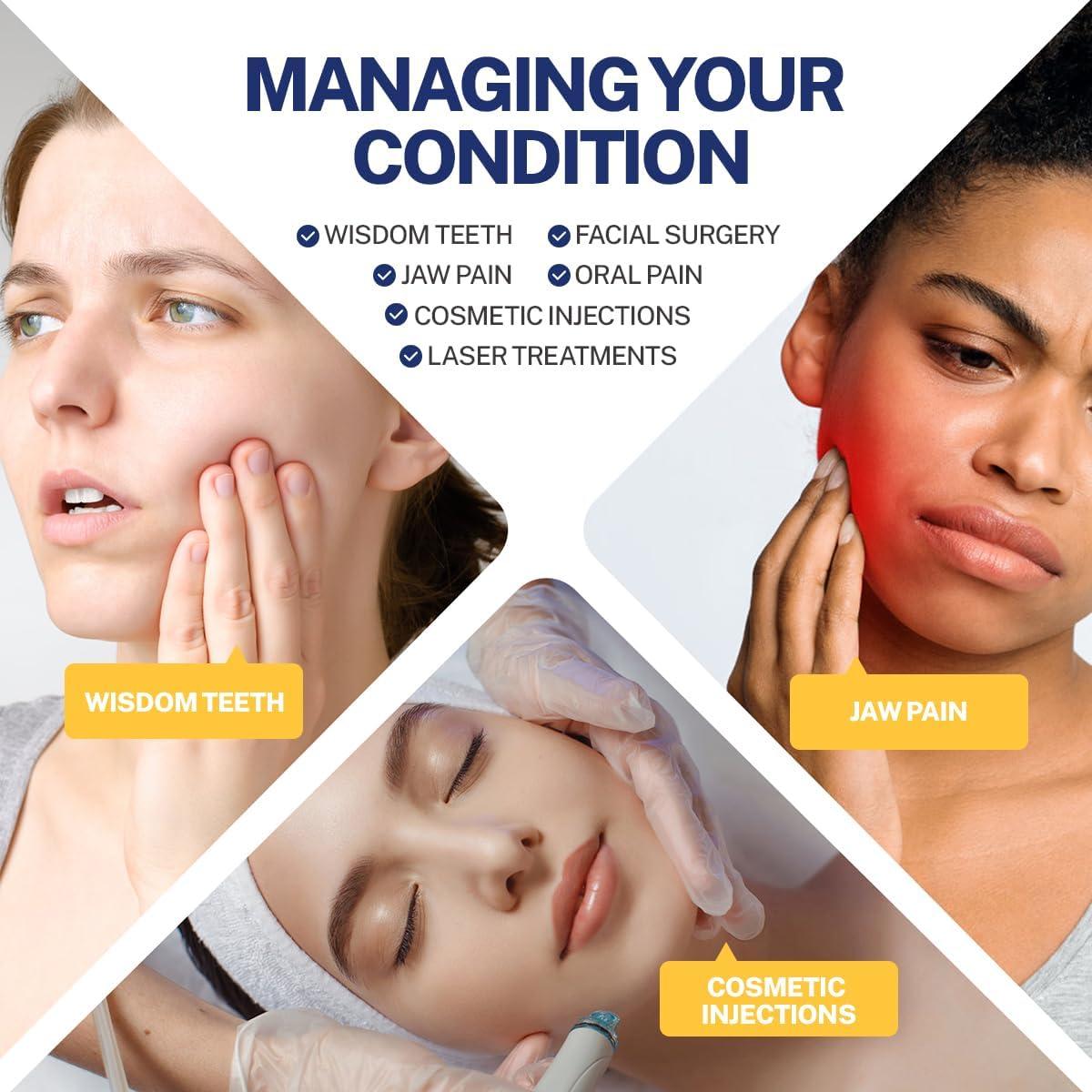 Compresa de Hielo Facial Comfpack con 4 Paquetes de Gel Reutilizables