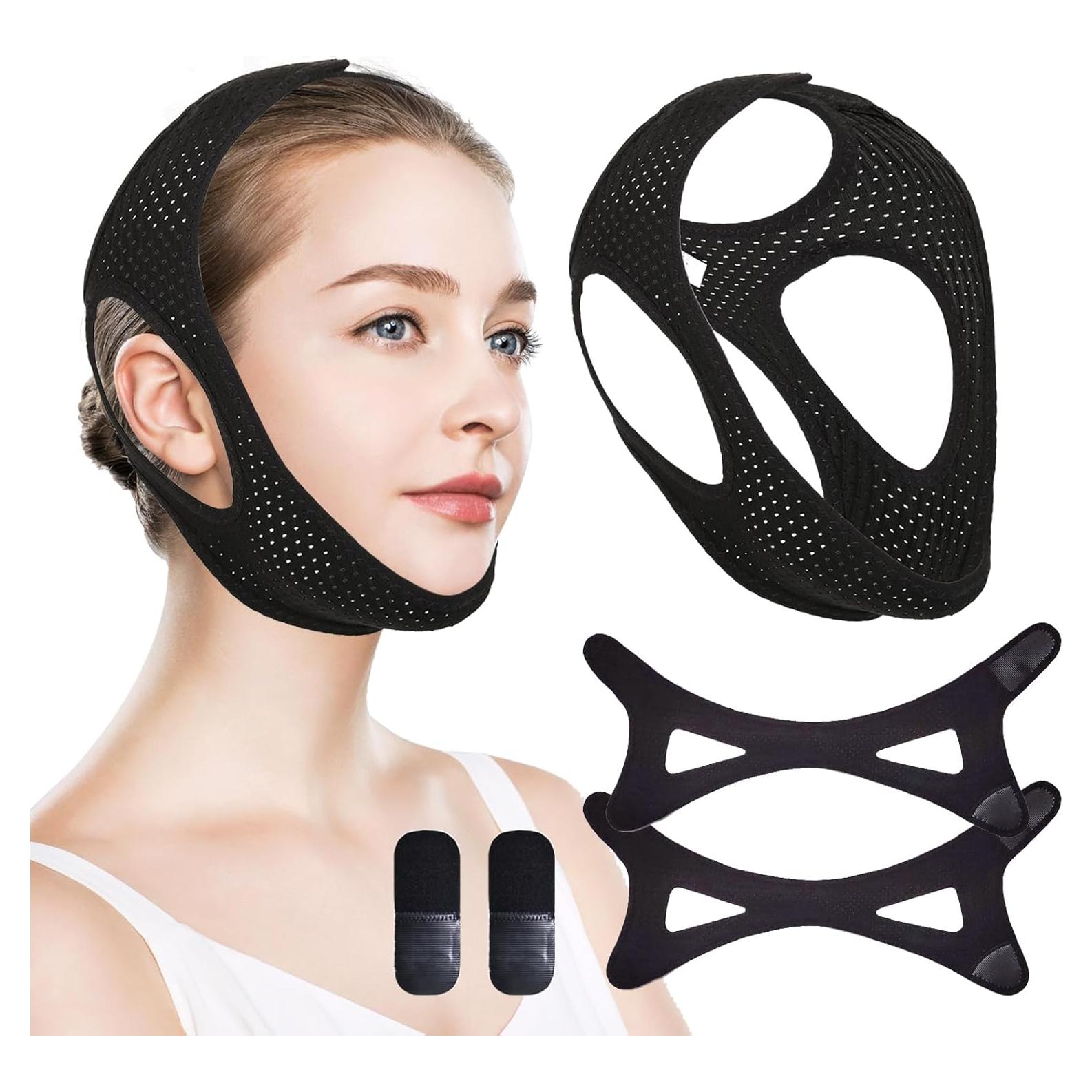 Correa Anti Ronquido BOYYJING Ajustable Transpirable 2Pack