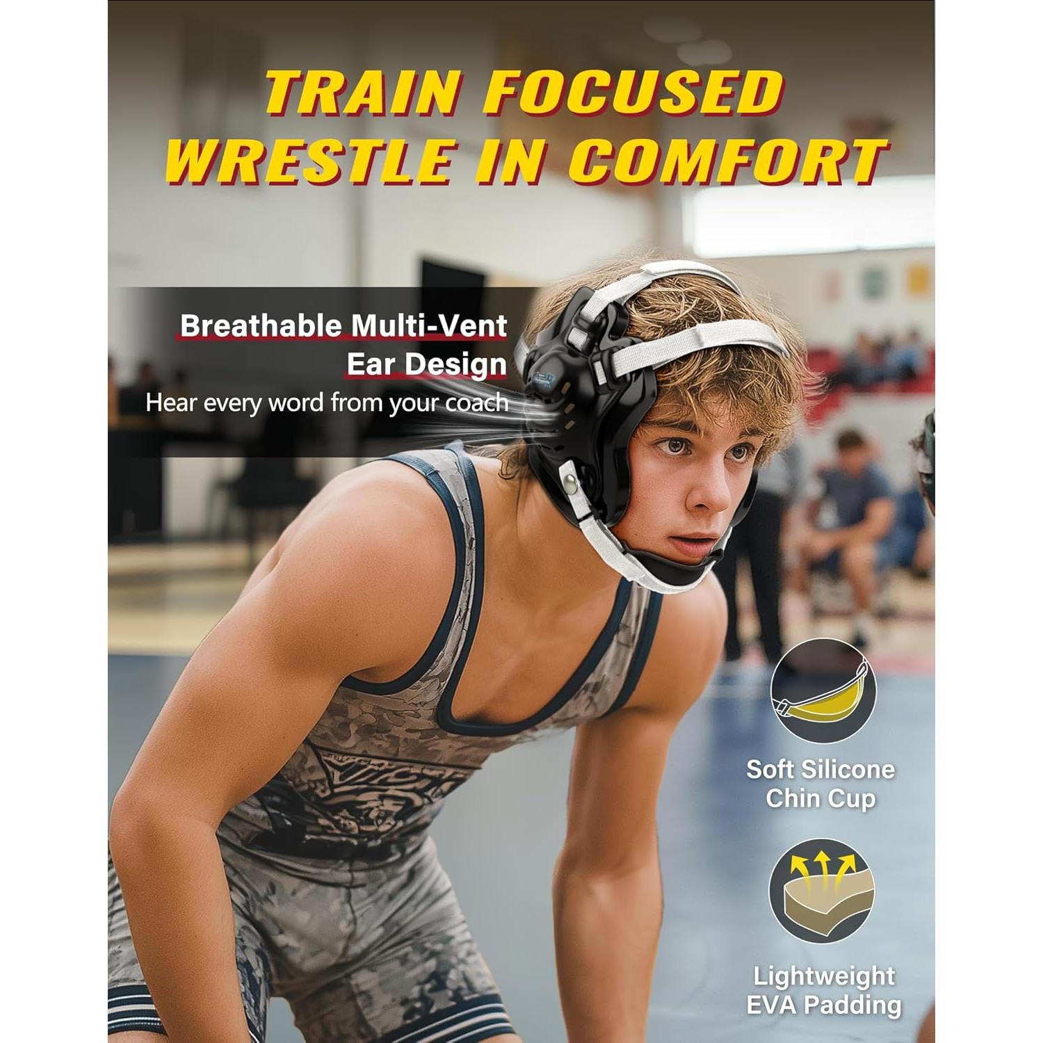 Equipo de Lucha Trymaker CK con Protector de Oído Doble Capa