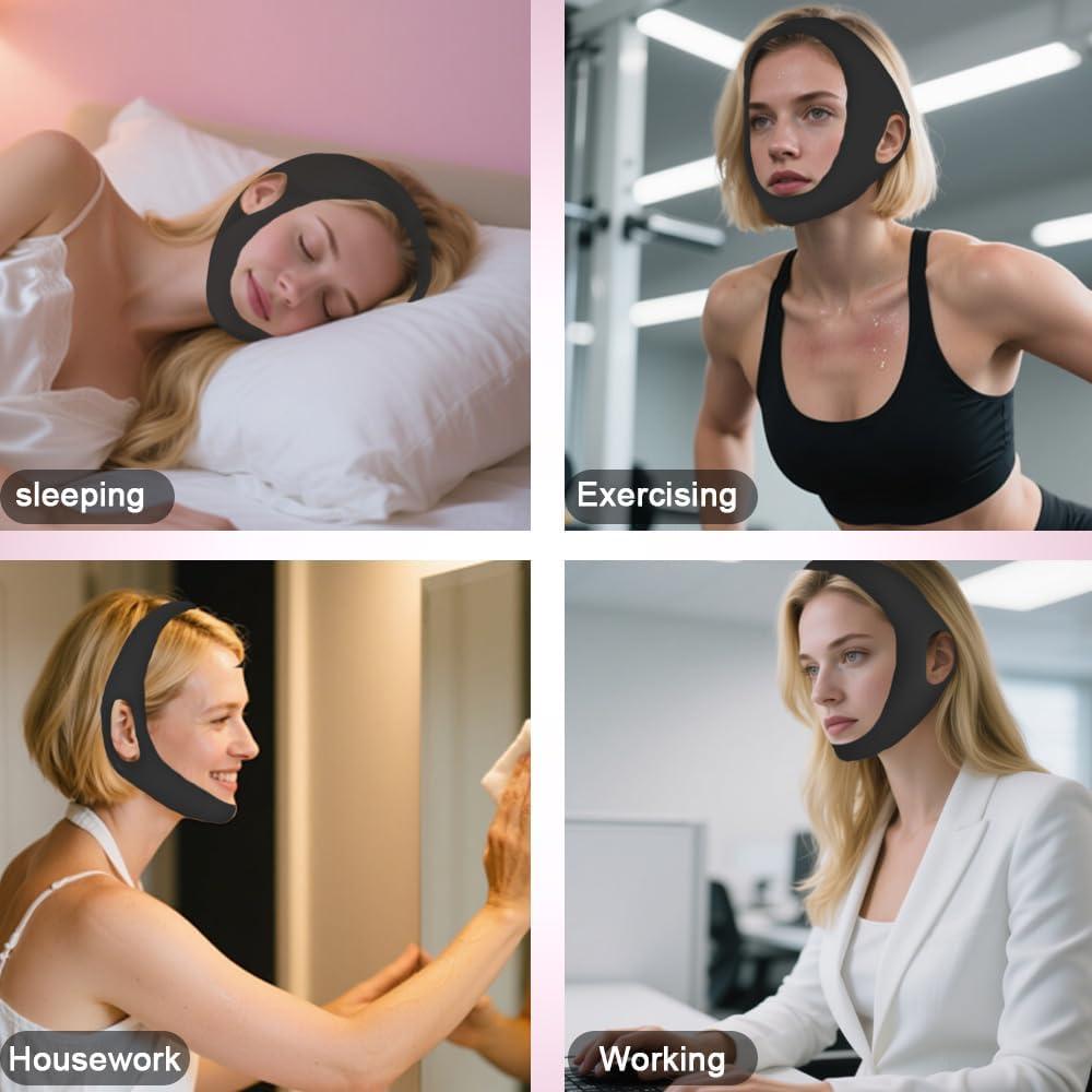 Mascarilla Elevadora V Sopurrrdy para Doble Barbilla - Negro