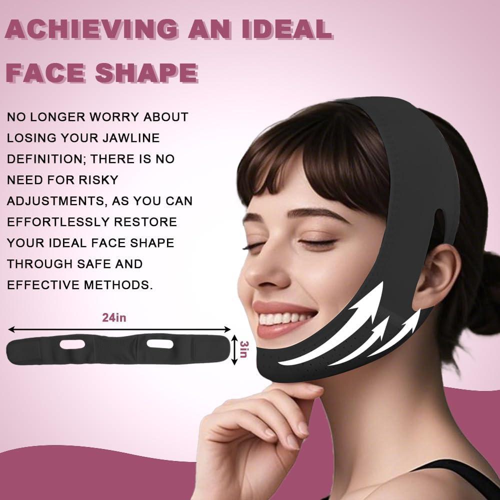 Mascarilla Elevadora V Sopurrrdy para Doble Barbilla - Negro