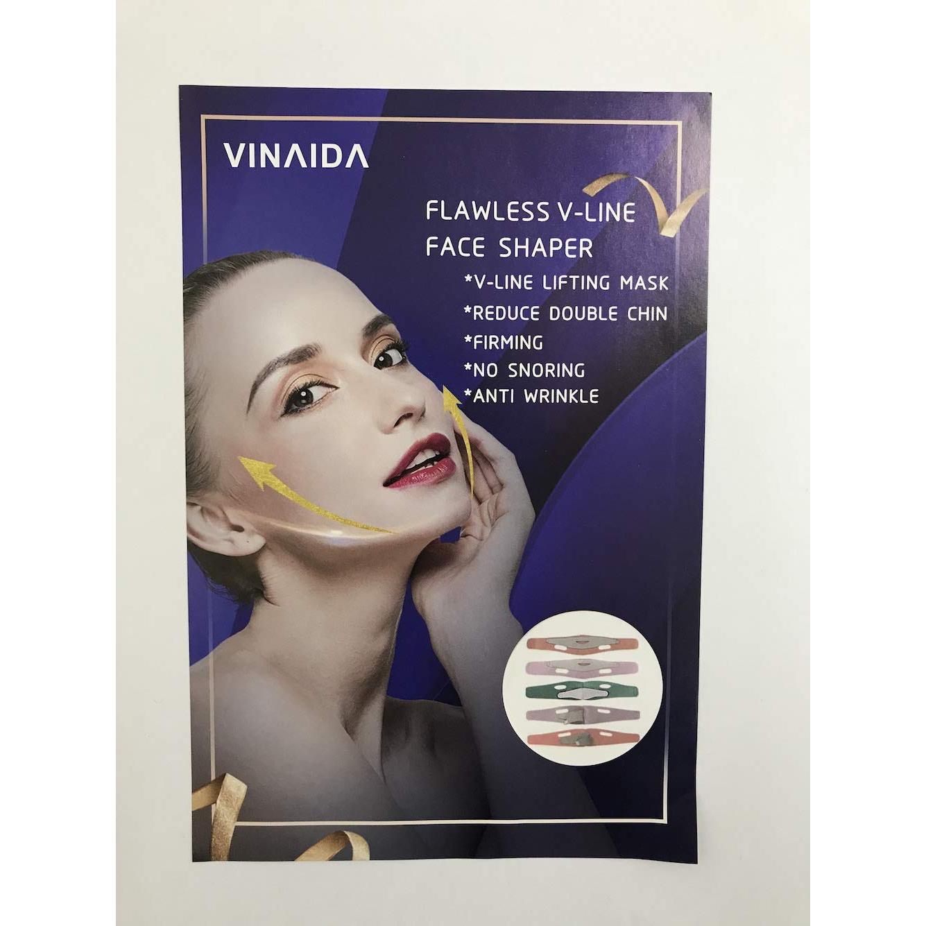 Reductor de Papada VINAIDA - Cinturón Facial Ajustable Naranja