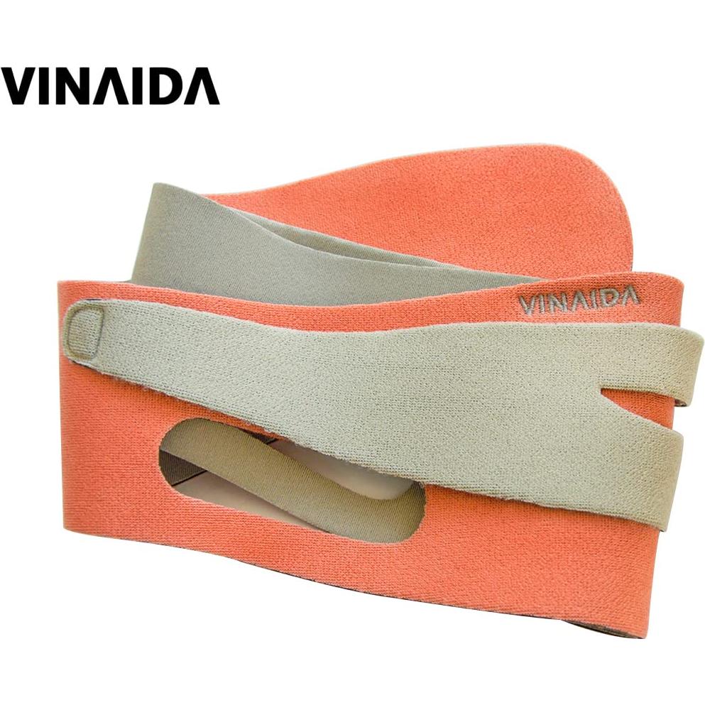 Reductor de Papada VINAIDA - Cinturón Facial Ajustable Naranja