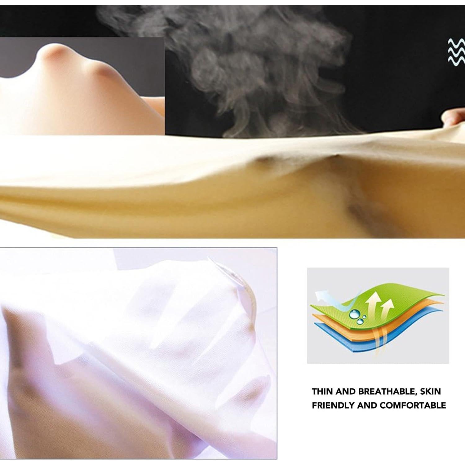 Faja Facial Elevadora LJCM 2pcs XL Negro y Color Piel