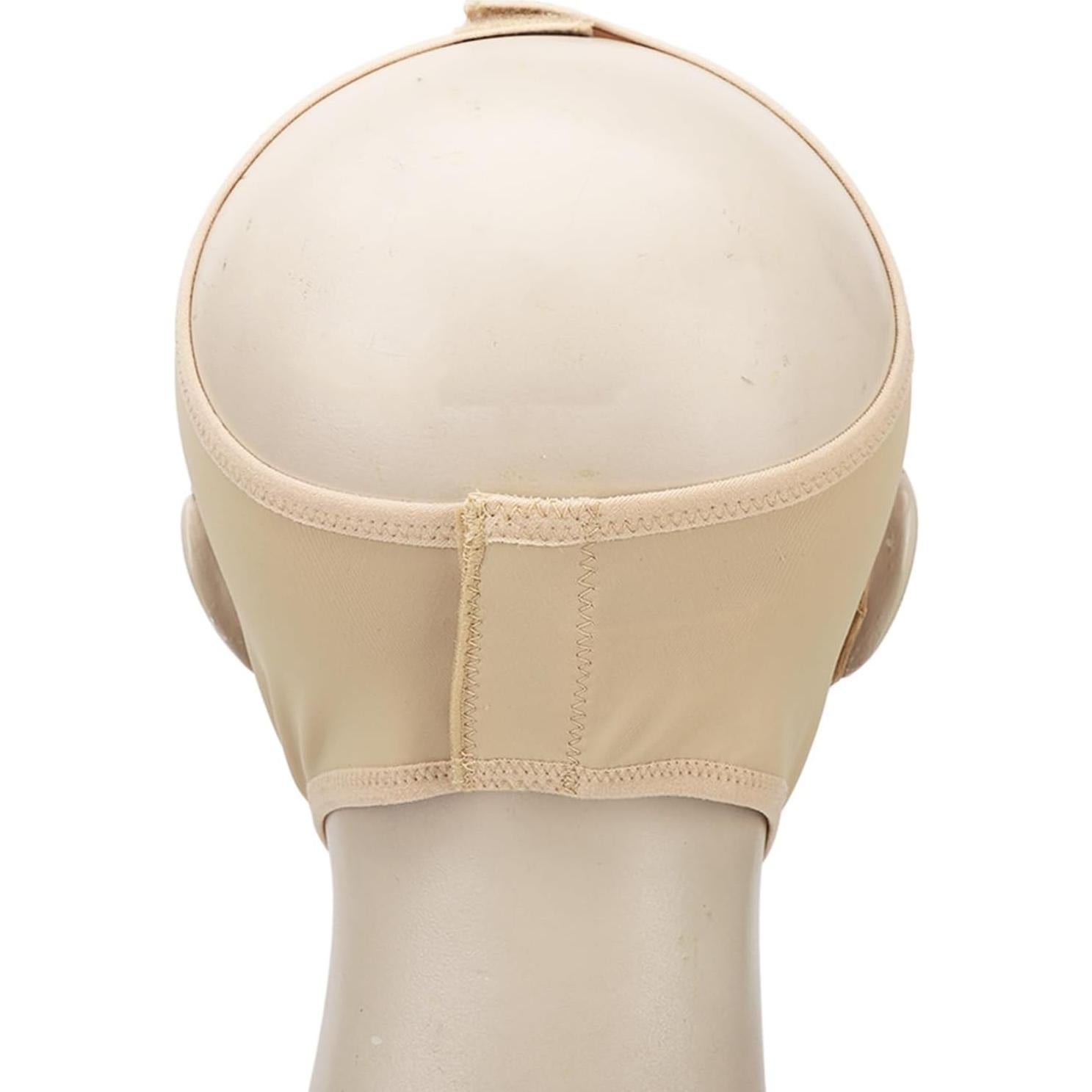 Faja Facial Elevadora LJCM 2pcs XL Negro y Color Piel