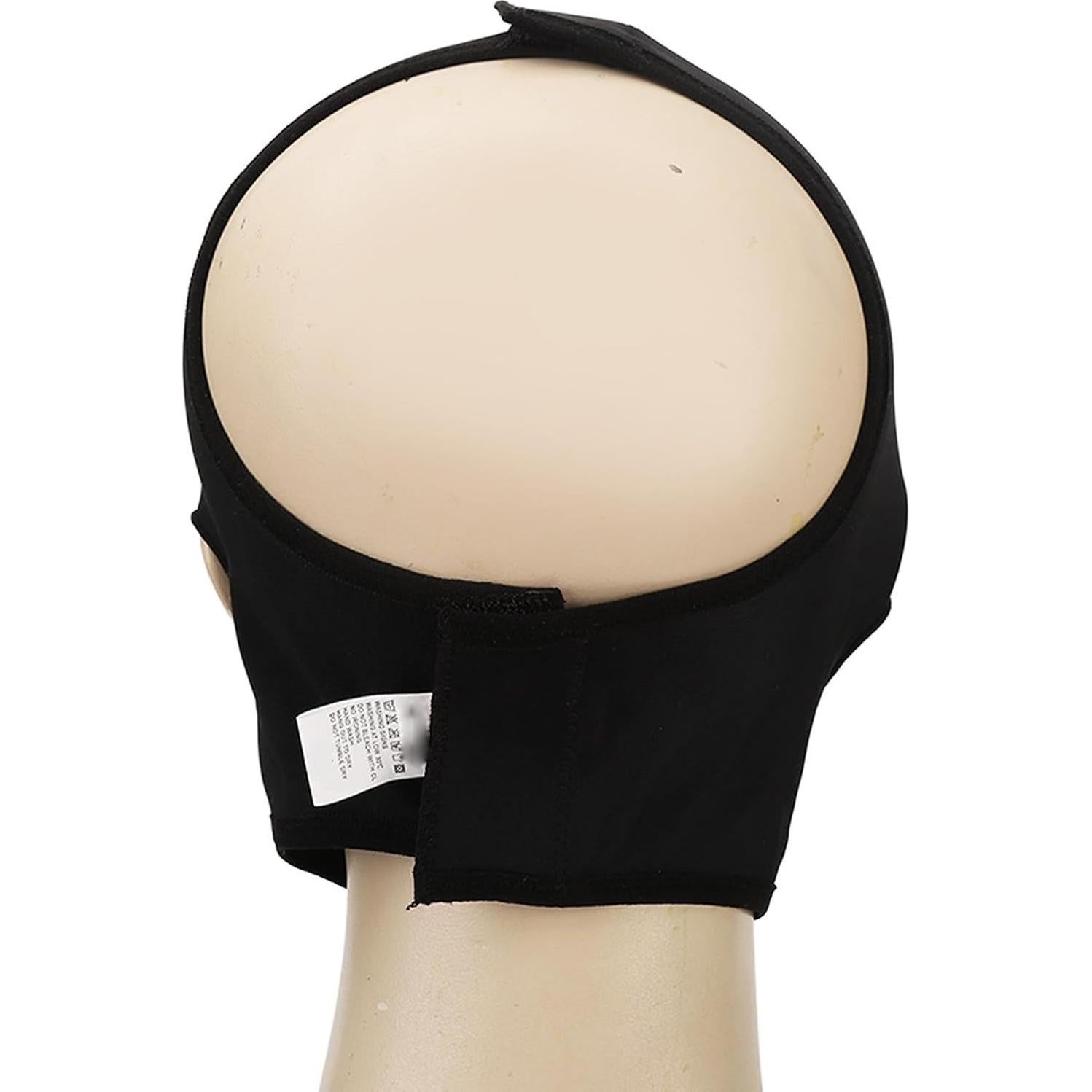 Faja Facial Elevadora LJCM 2pcs XL Negro y Color Piel