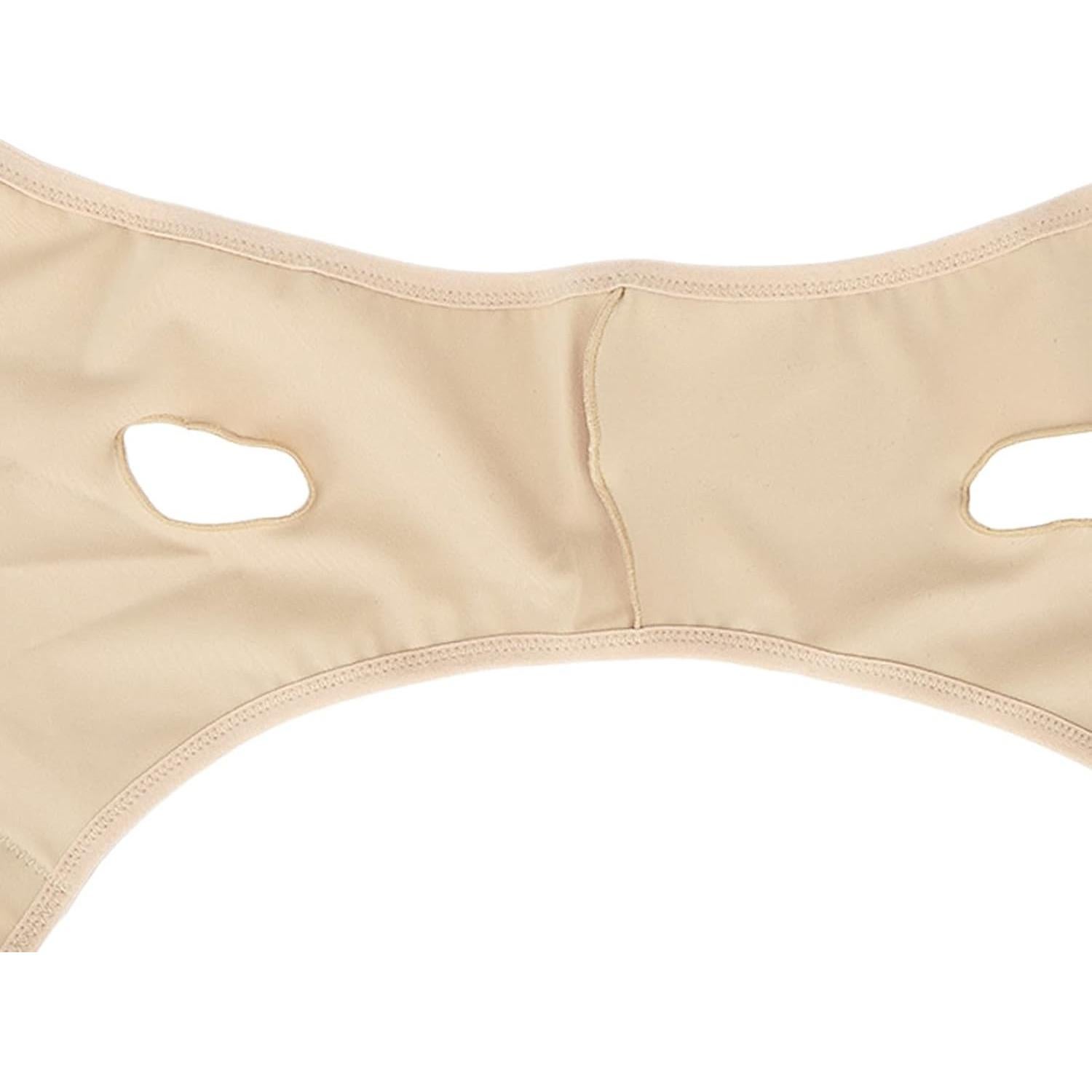 Faja Facial Elevadora LJCM 2pcs XL Negro y Color Piel