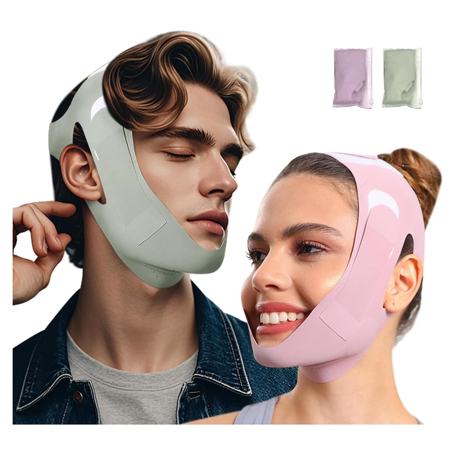 Correas para Barbilla Anti-Ronquidos WUSHXI - Ajustables y Transpirables