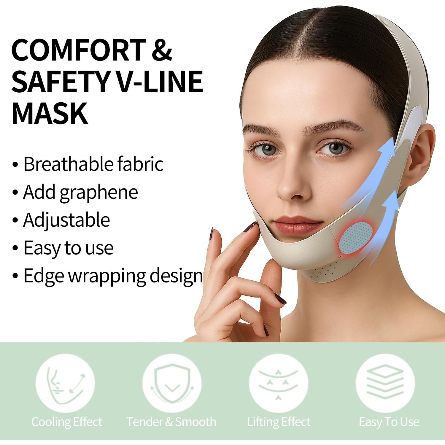 Correa de Mentón V-Line LAB HAIRS - Mascarilla Reutilizable Verde