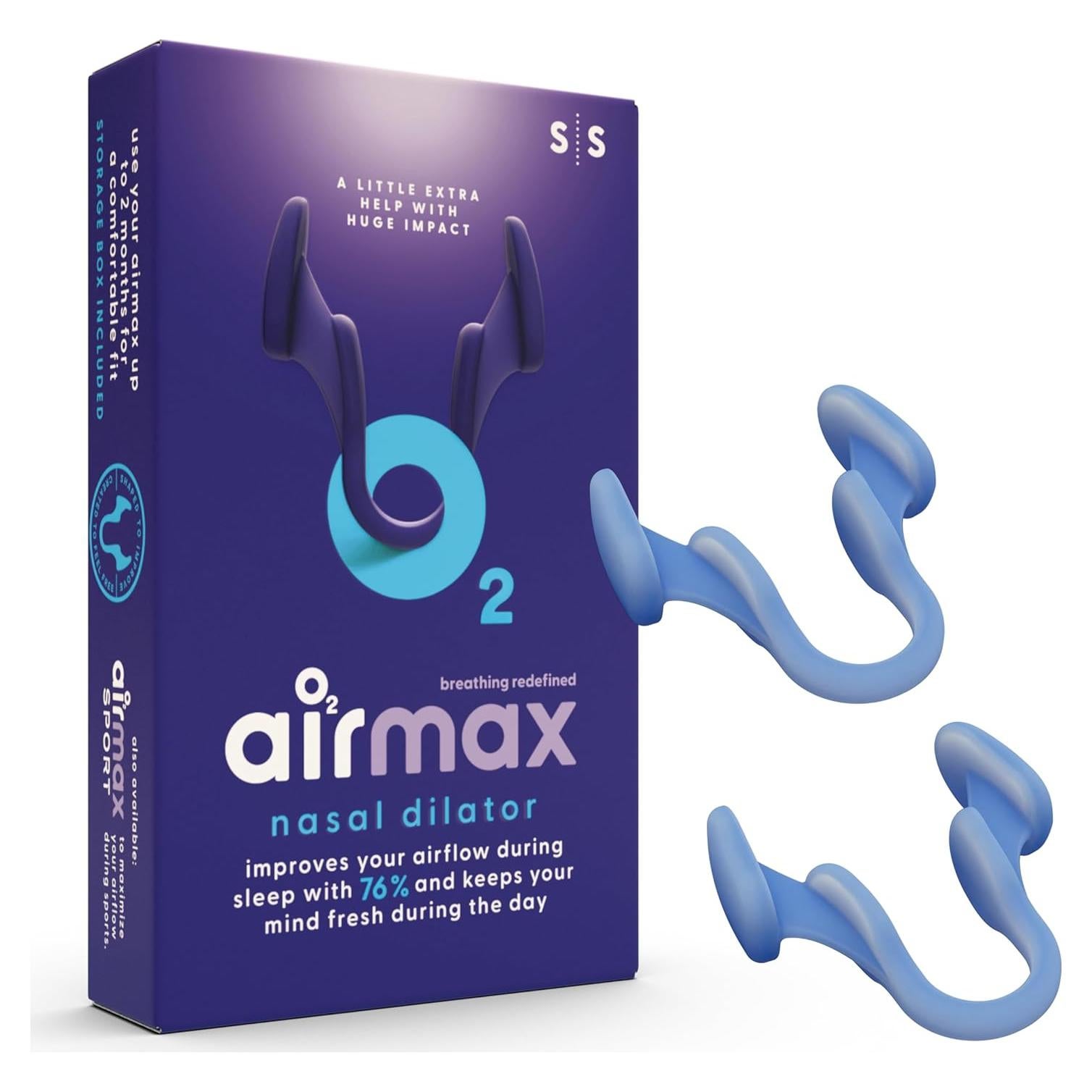 Dilatadores Nasales Airmax Pequeños - Alivio Ronquidos 76% Flujo