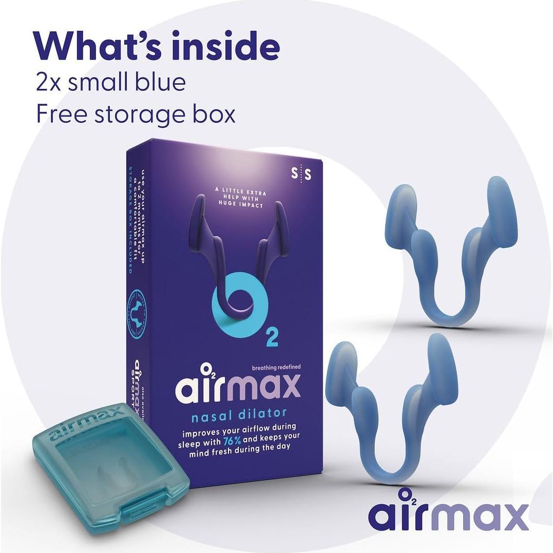 Dilatadores Nasales Airmax Pequeños - Alivio Ronquidos 76% Flujo