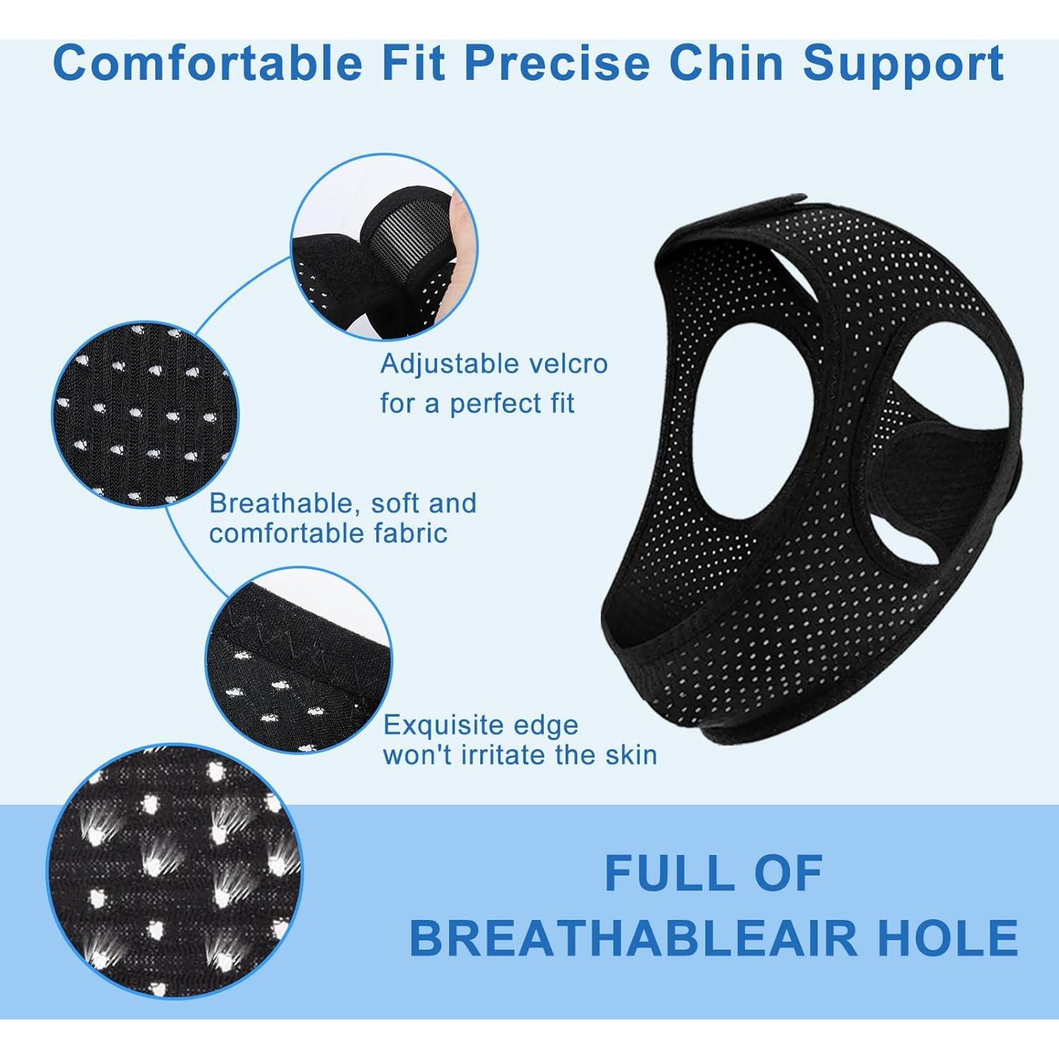 Correa para Barbilla Anti Ronquidos AIR BLOW Ajustable con Máscara