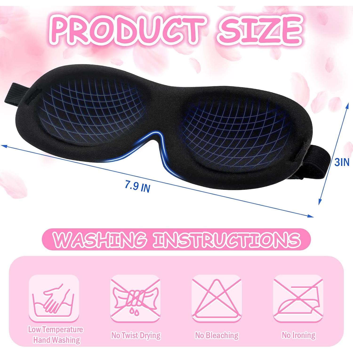 8 Máscaras de Sueño Unicornio Foaincore 3D Ajustables