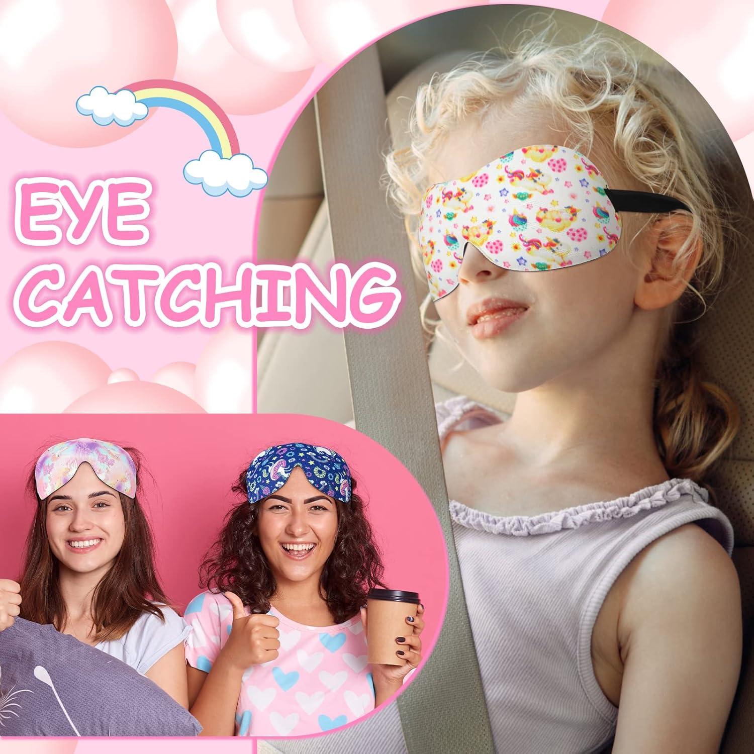 8 Máscaras de Sueño Unicornio Foaincore 3D Ajustables