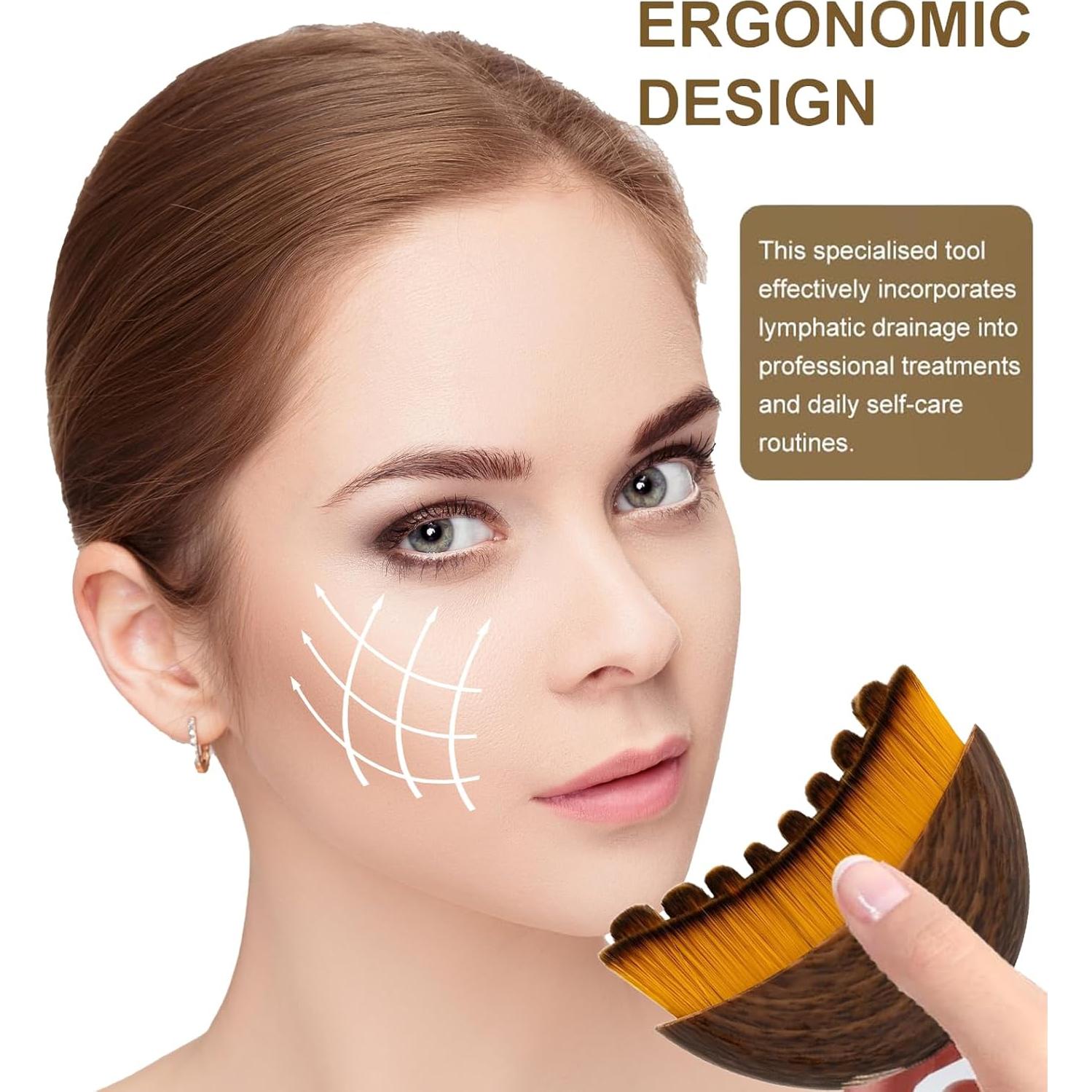 Cepillo Facial de Drenaje Linfático TIUSUTA 11x7cm