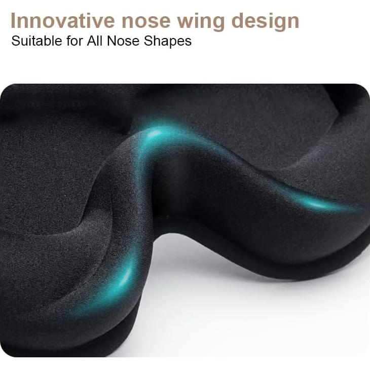 Máscara de Ojos 3D para Dormir eue, Bloqueo Completo de Luz