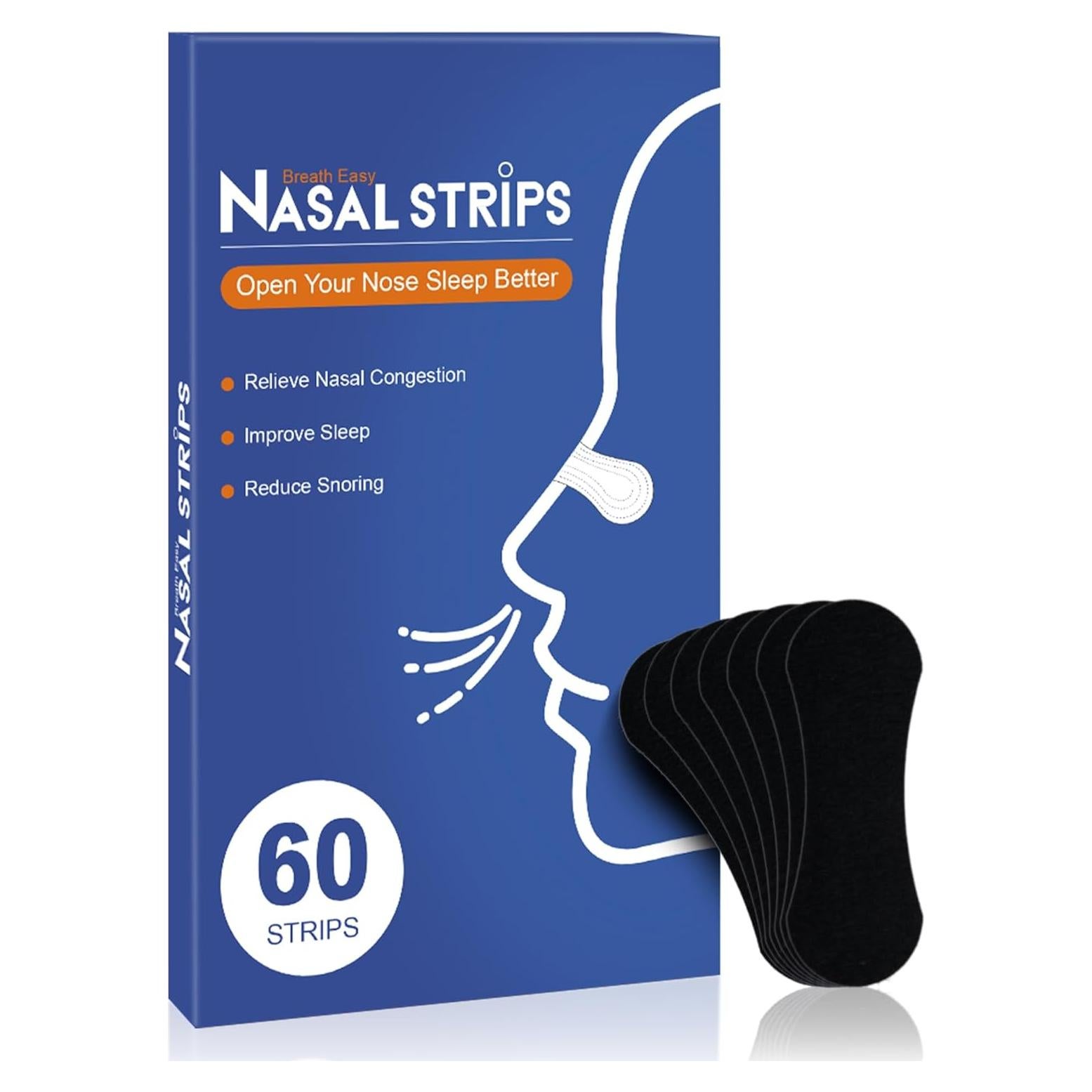 60 Tiras Nasales Hantskop para Ronquidos - Alivio Nocturno