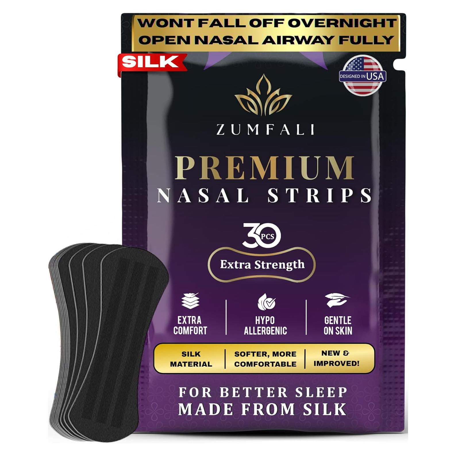 Tiras Nasales Hipoalergénicas Zumfali - Alivio Ronquidos 50% Más Anchas