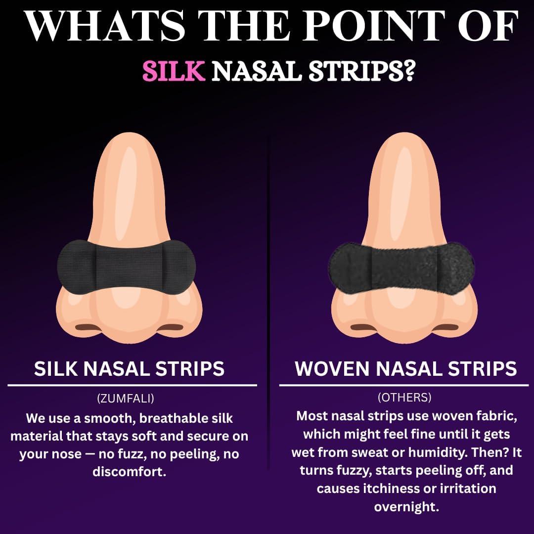 Tiras Nasales Hipoalergénicas Zumfali - Alivio Ronquidos 50% Más Anchas