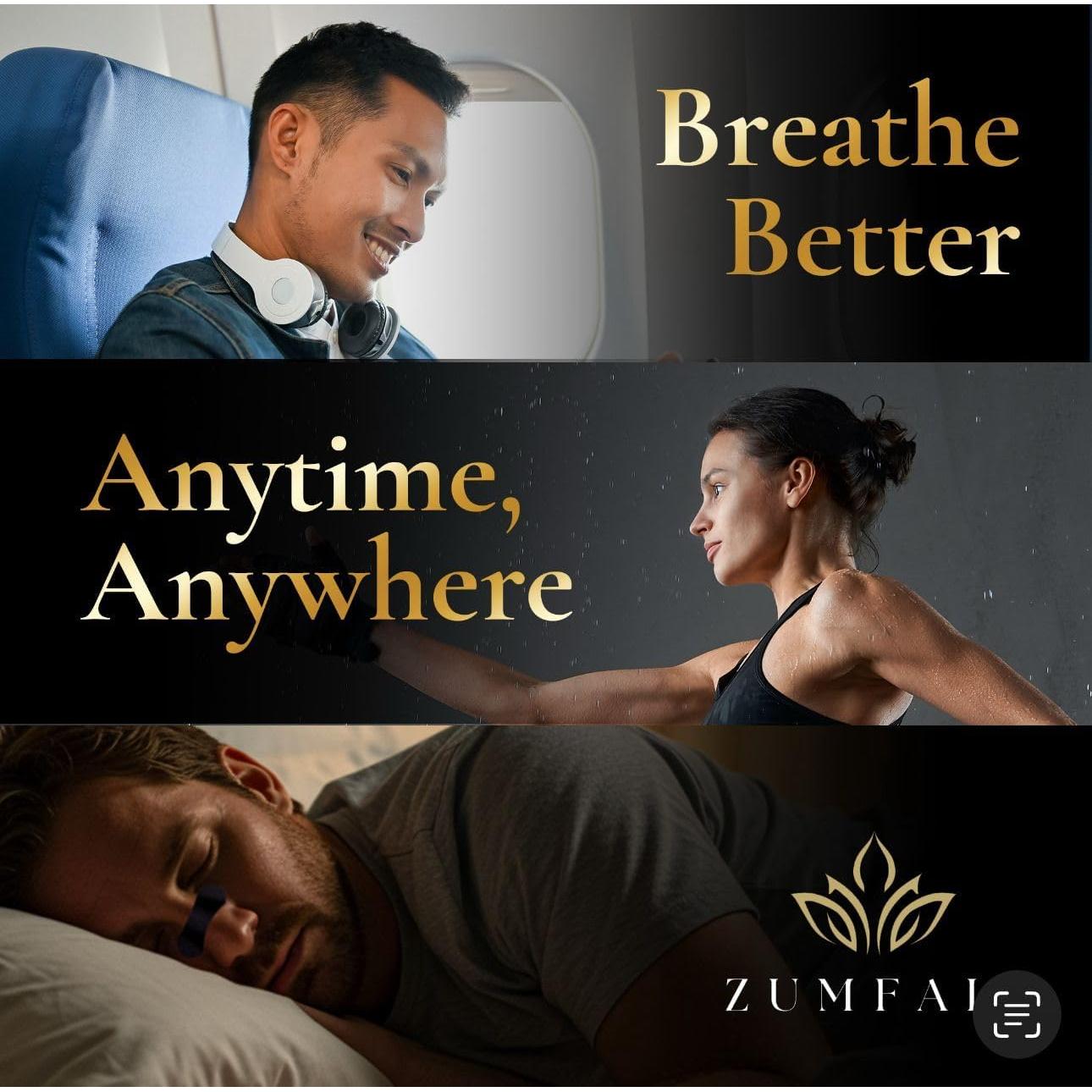 Tiras Nasales Hipoalergénicas Zumfali - Alivio Ronquidos 50% Más Anchas