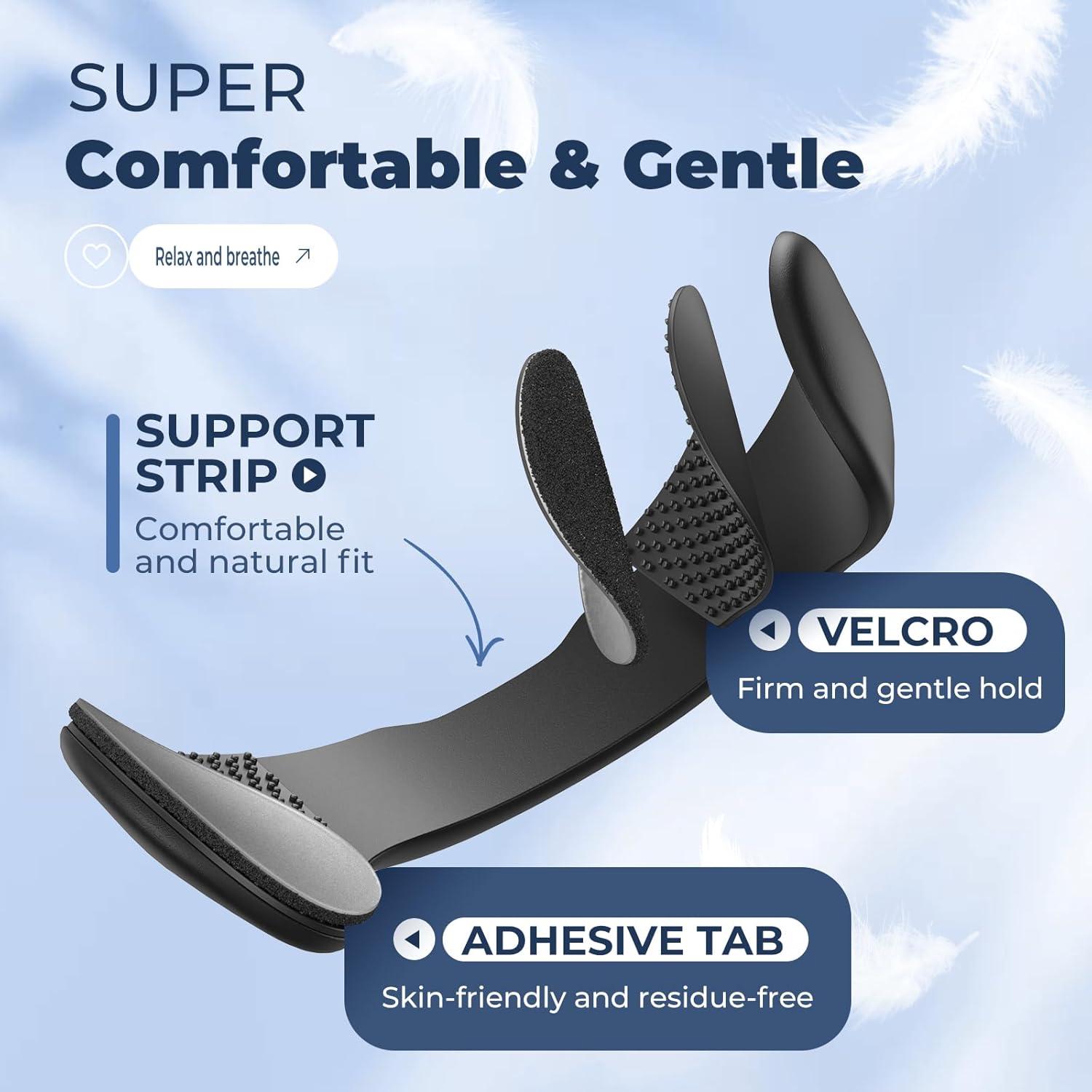 Tiras Nasales Vitgont para Ronquidos - 30 Unidades, Negro