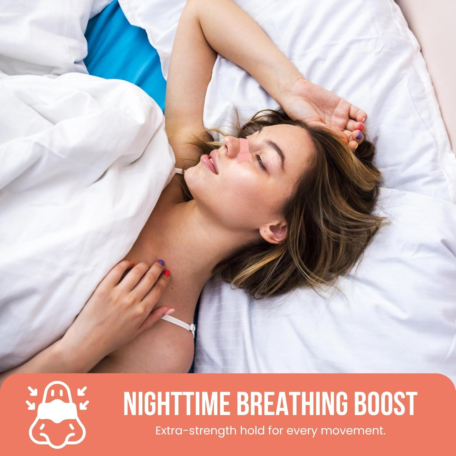 Tiras Nasales Slumbr para Respirar - 60 Unidades Rosa