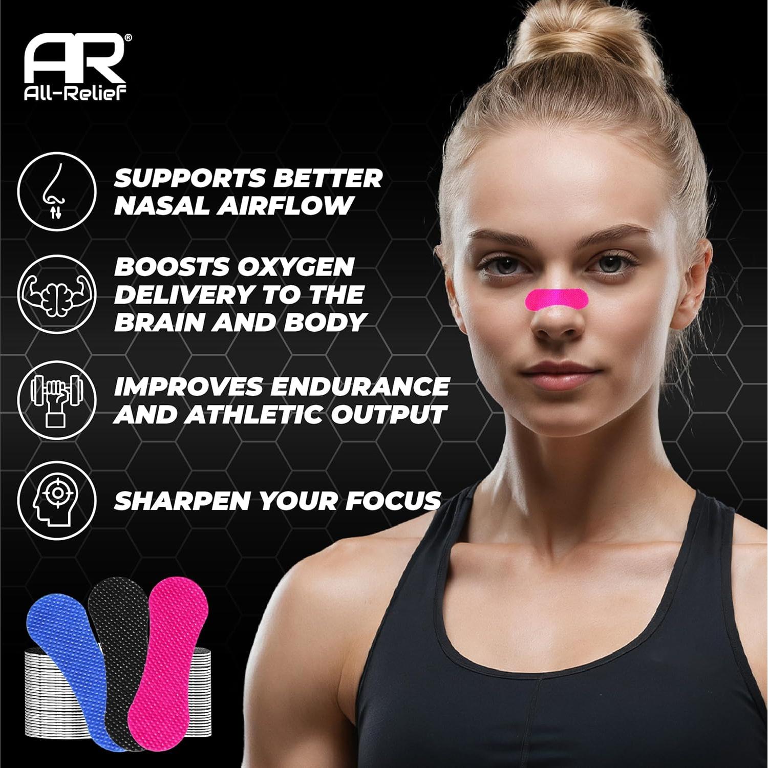 Pack 120 Tiras Nasales All-Relief | Alivio Ronquidos y Congestión