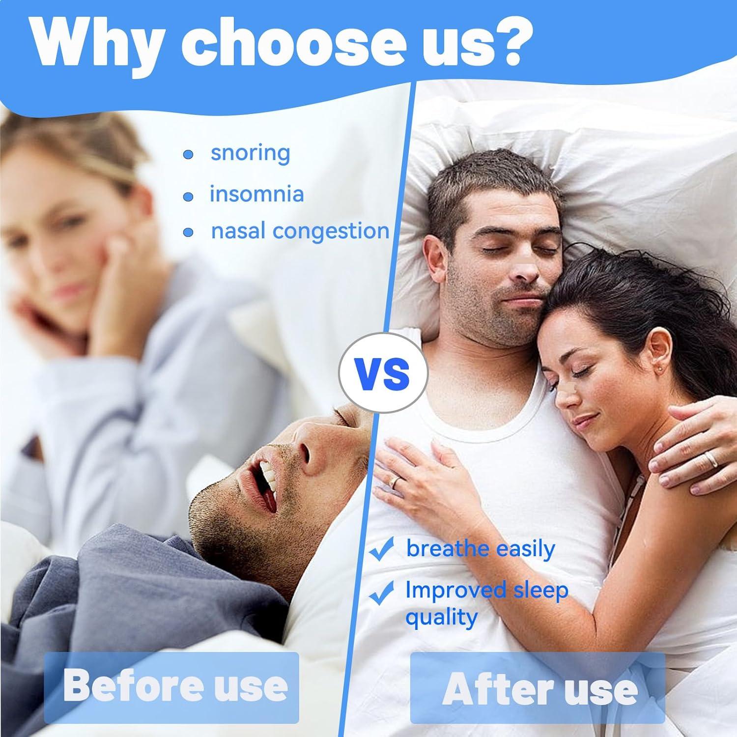 60 Tiras Nasales PNNDST para Ronquidos y Congestión Nasal